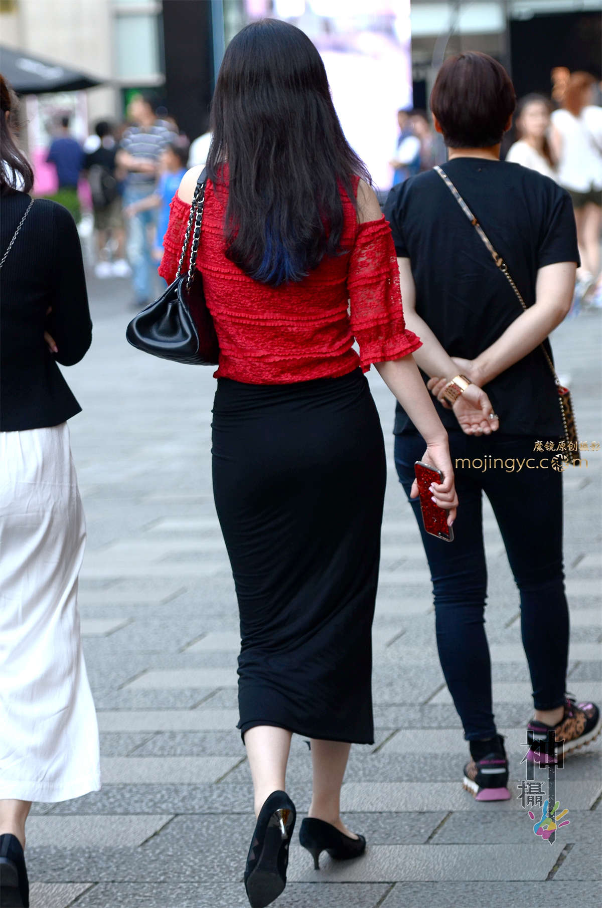 图片[2]-【验证街拍大赛NO.2】神摄手参赛03 红衣黑裹裙（15P）-日更街拍