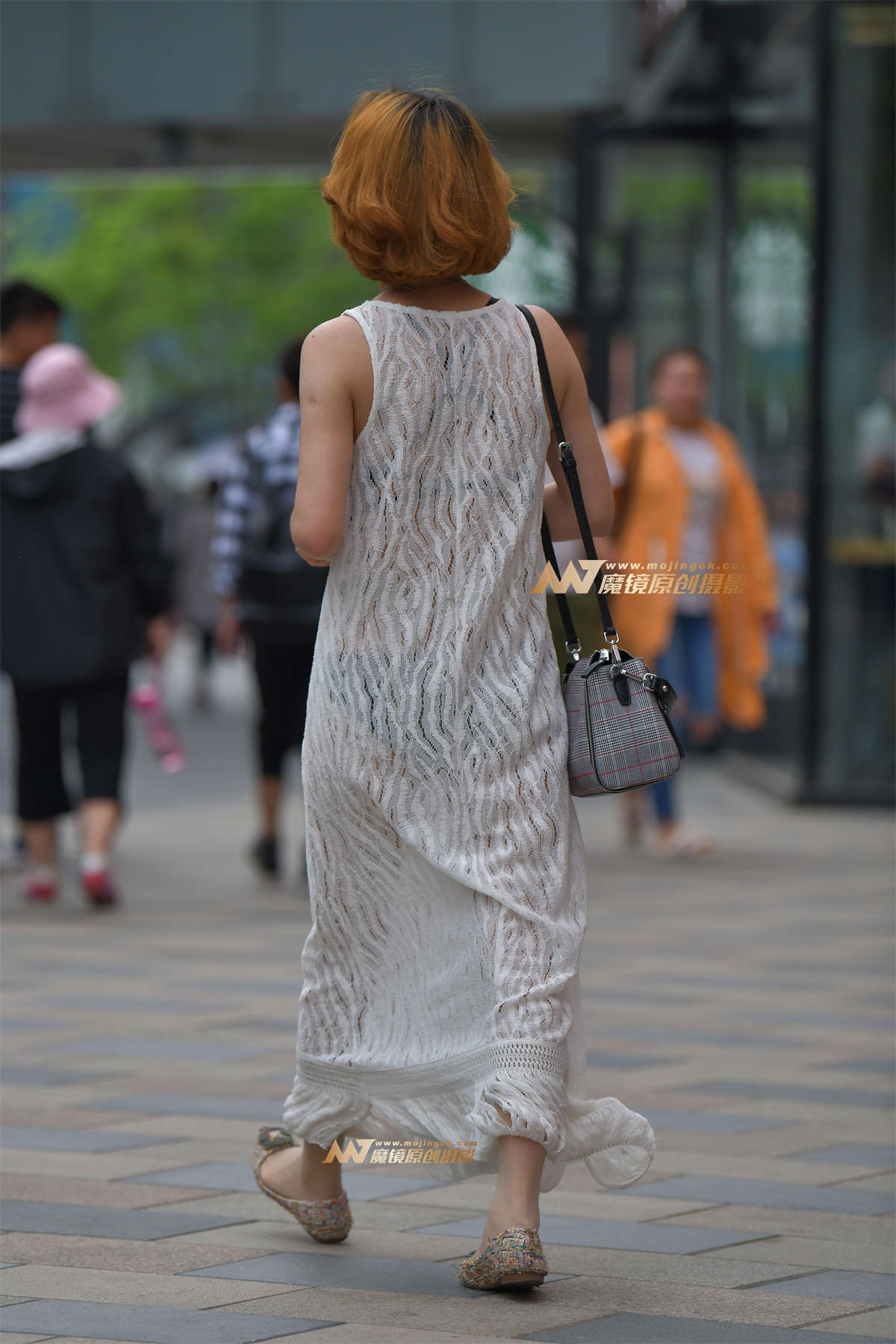 图片[2]-【红石赛帖】性感镂空长裙美女-日更街拍