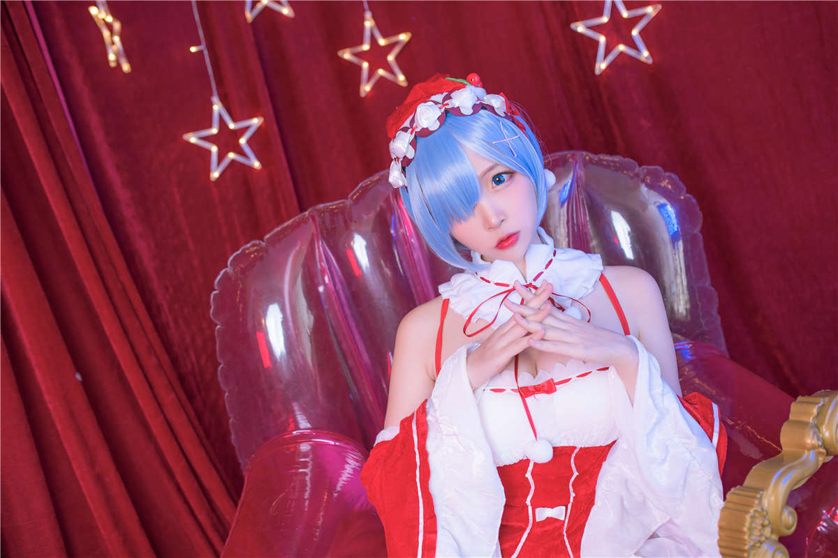 高产型Coser-二佐Nisa  雷姆圣诞-日更街拍