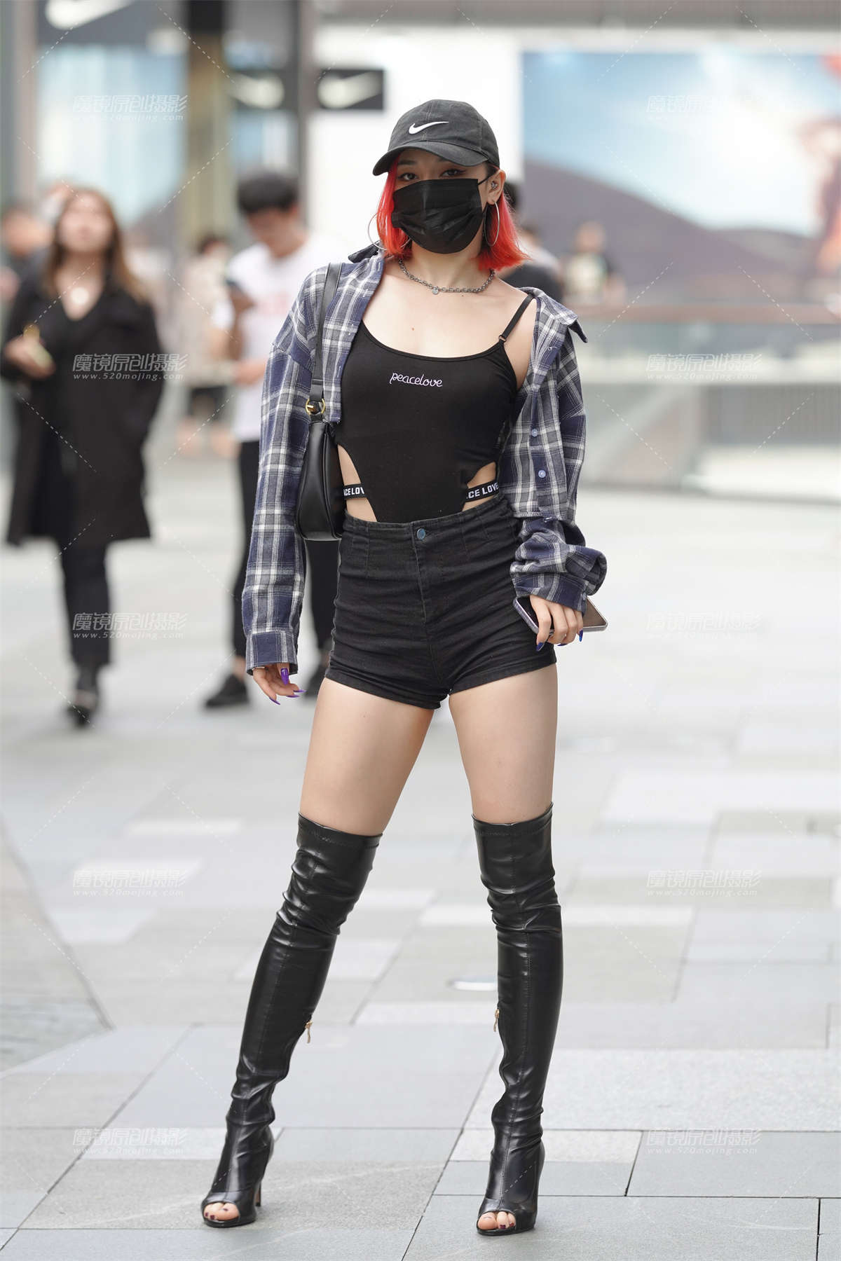 长靴辣妹-日更街拍