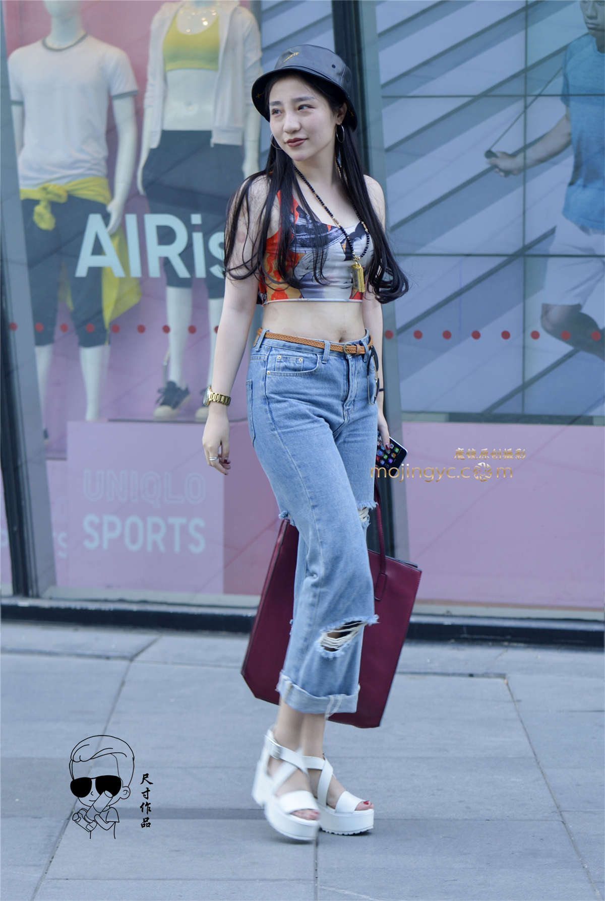 图片[2]-靓女美胸肚脐彰显魅力（2016年11月20日18P）-日更街拍