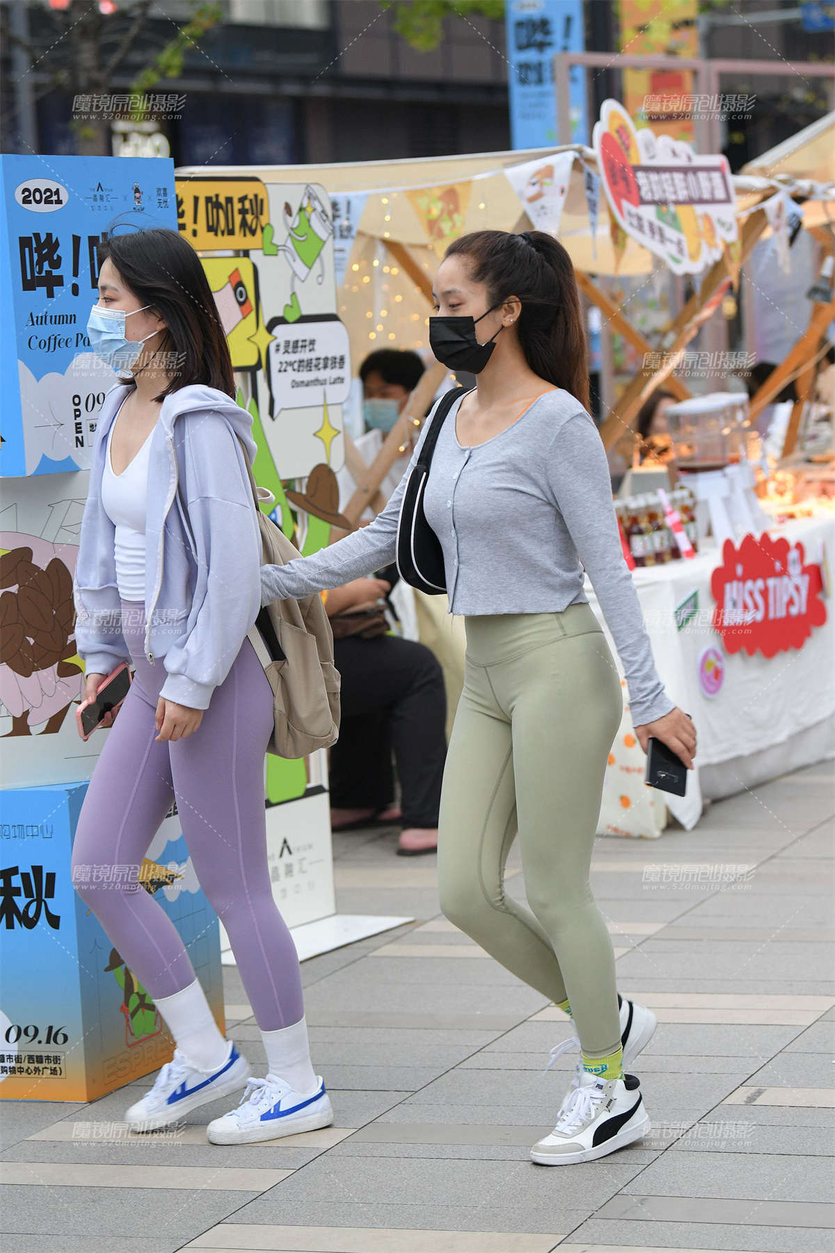 紧身裤女孩-日更街拍