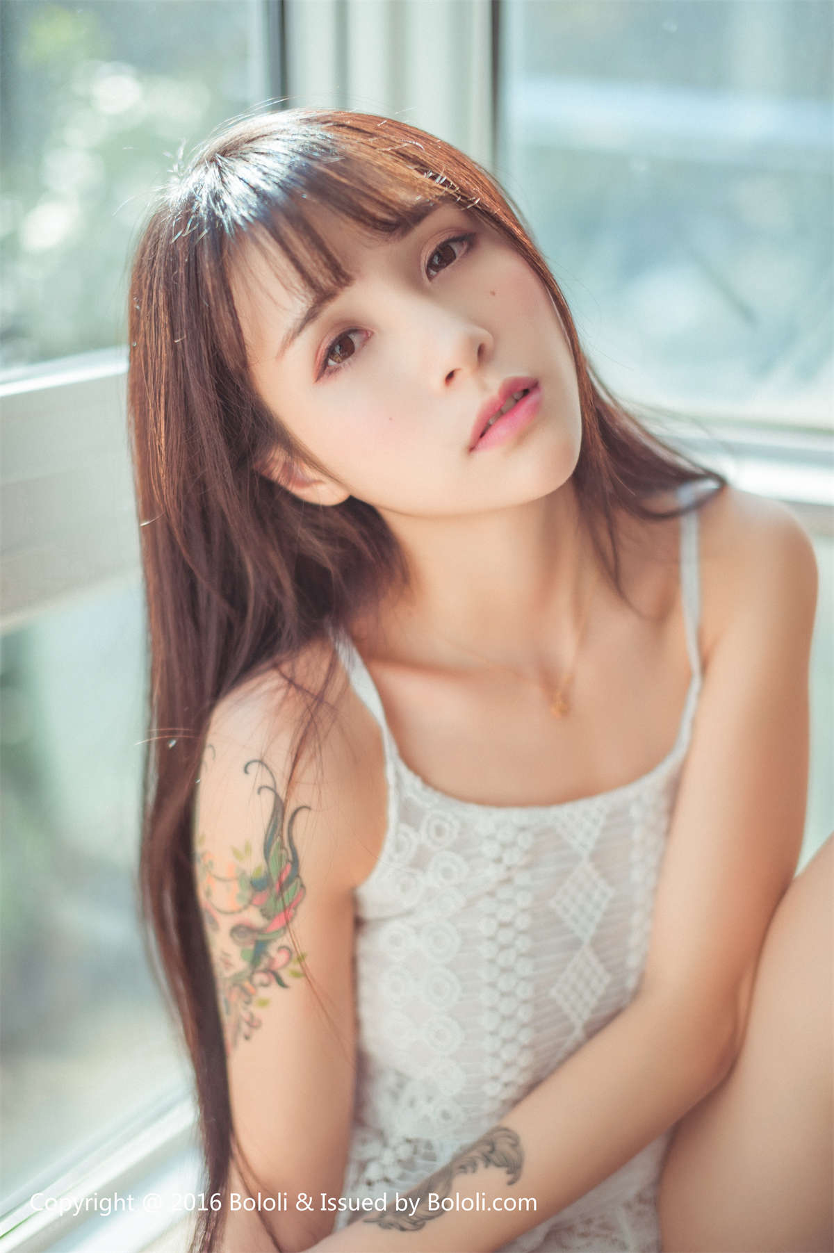 图片[2]-Bololi波萝社 BOL.040 白裙夏美 夏美酱-日更街拍