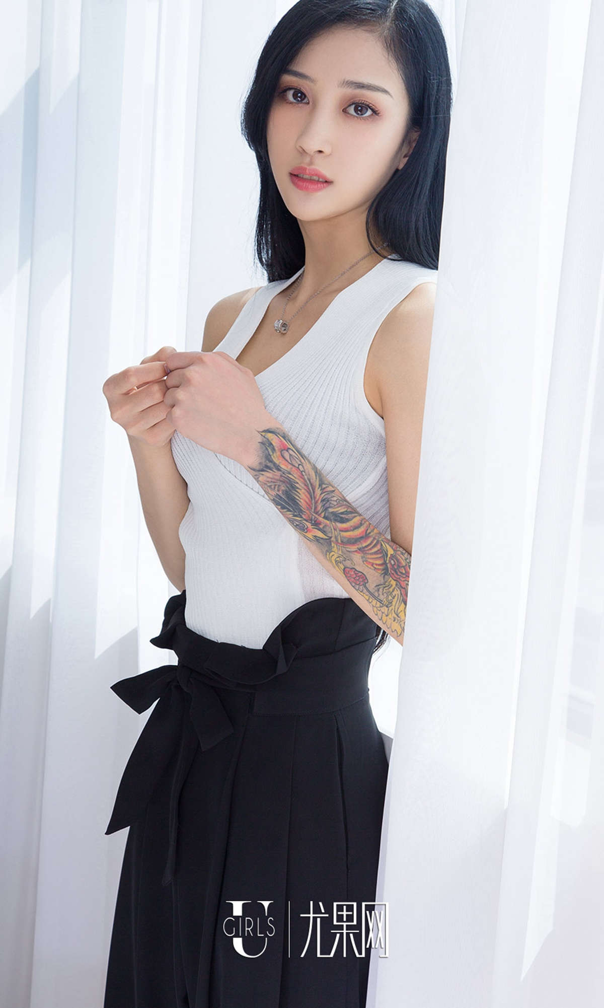 图片[2]-Ugirls爱尤物 NO.720 安雅若一婉约花臂-日更街拍