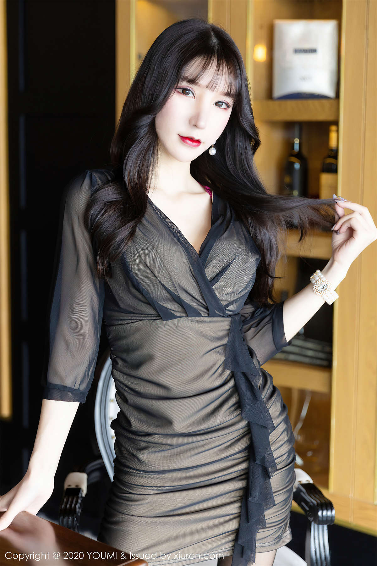 图片[2]-YouMi尤蜜荟 2020.07.09 VOL.482 酥胸圆润极致黑丝 周于希Sandy-日更街拍