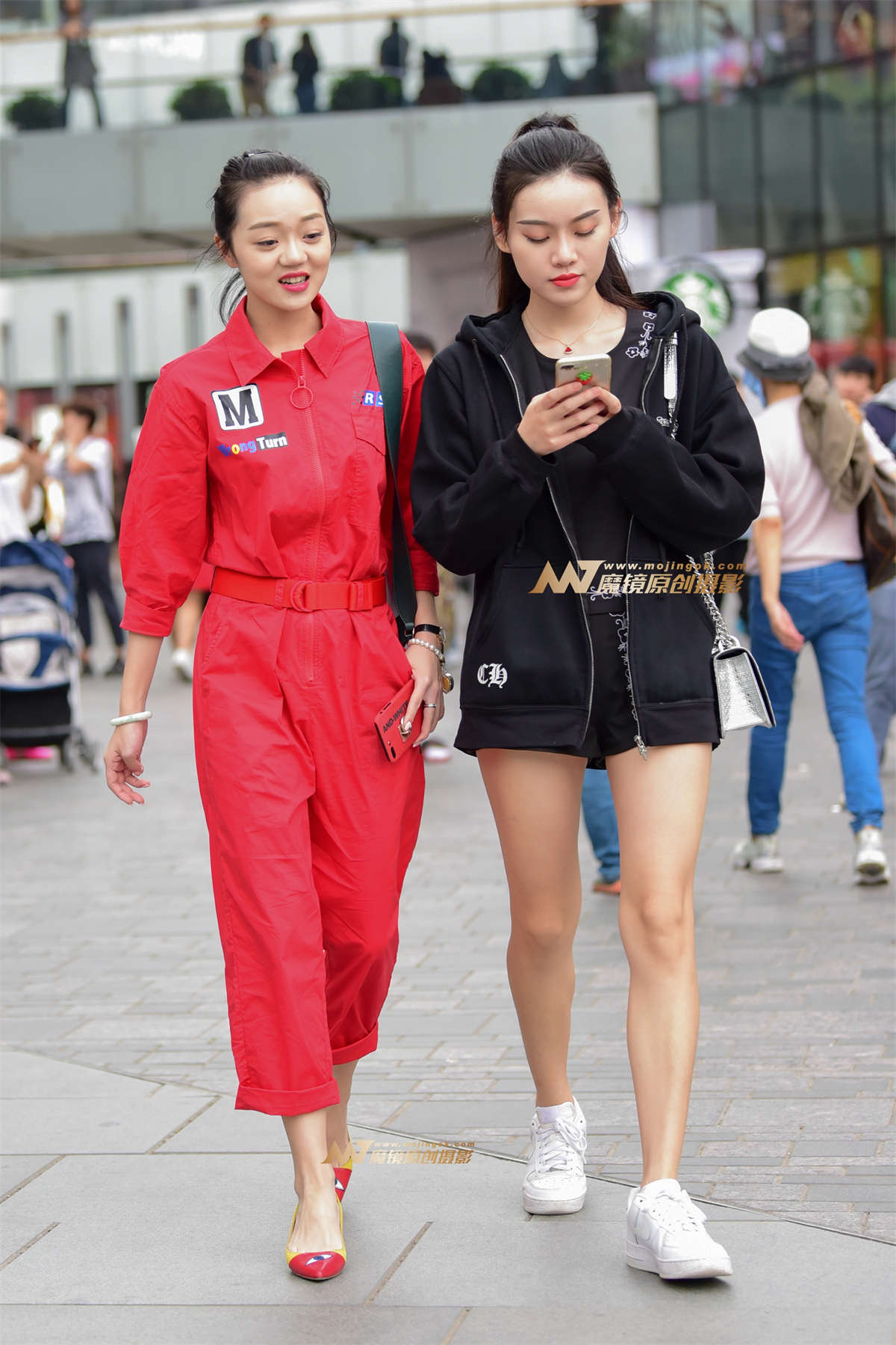 姐妹花 红与黑-日更街拍