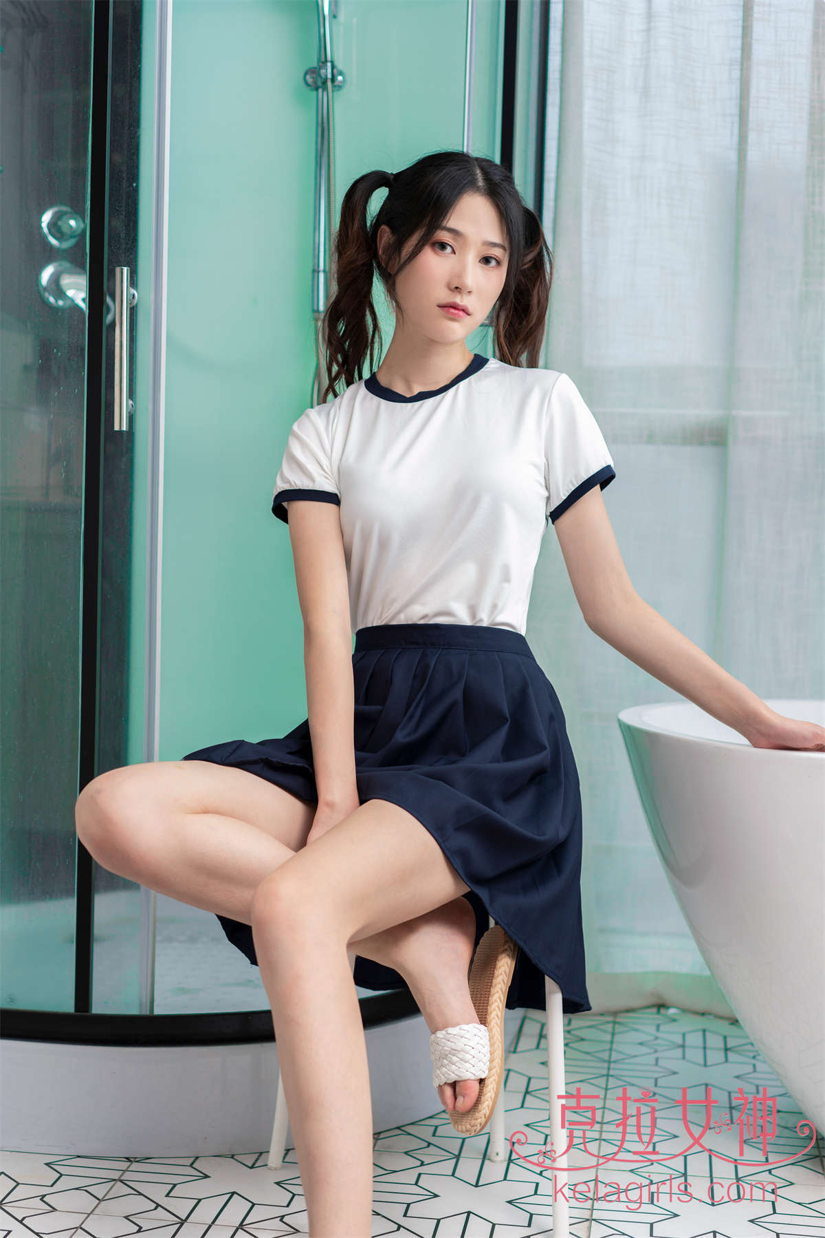 图片[2]-Kelagirls克拉女神 2020.07.24《学妹の蕾丝T裤》苏棠-日更街拍