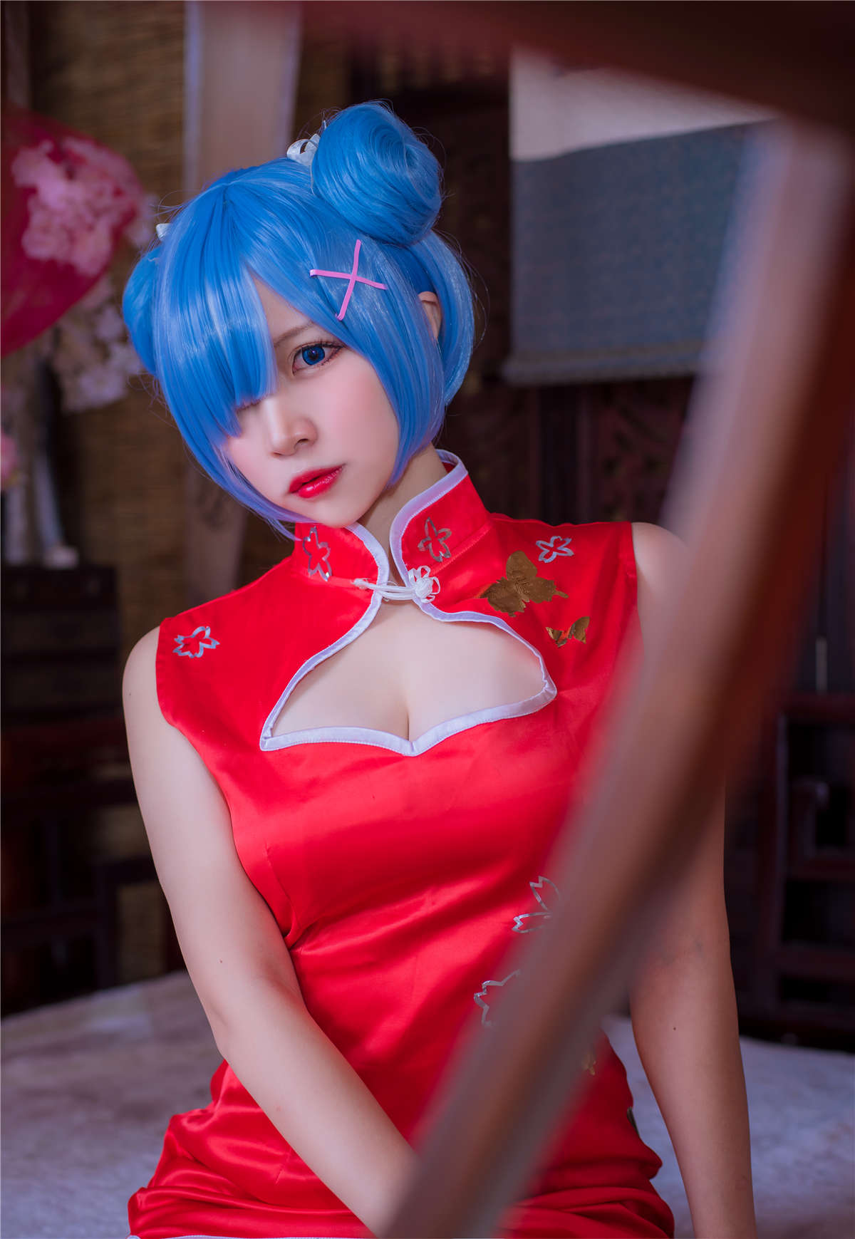 高产型Coser-二佐Nisa  蕾姆旗袍-日更街拍