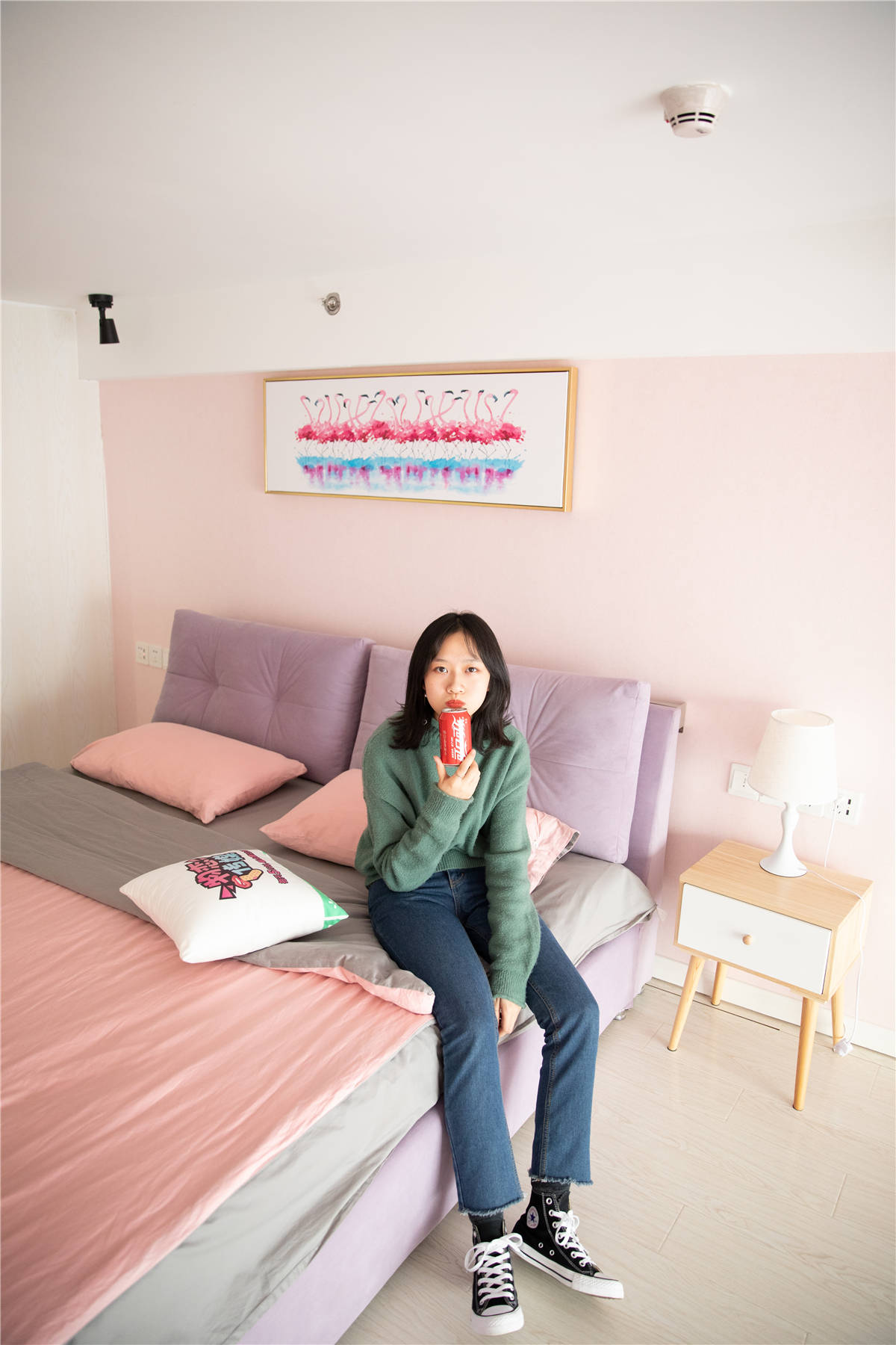 图片[2]-物恋传媒No.093期：落落-喂，放学以后学校对面奶茶店等你-日更街拍