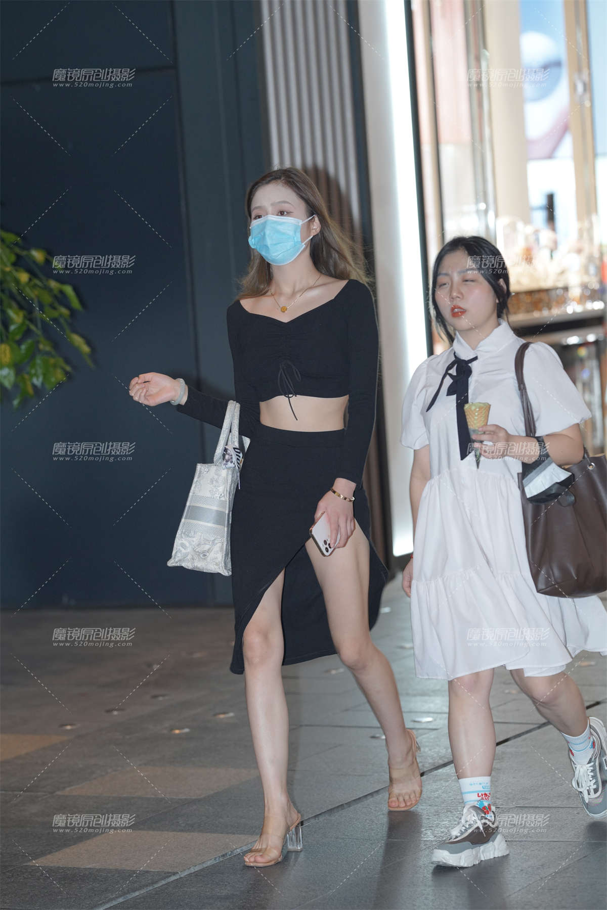 高叉裙-日更街拍