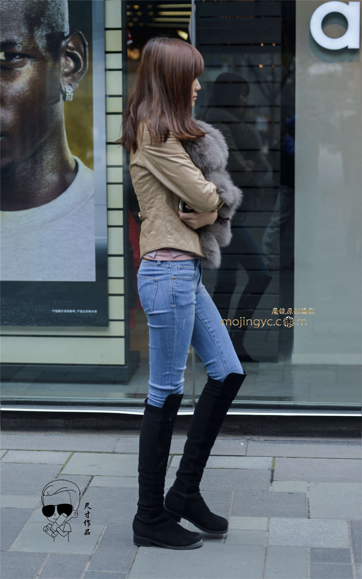 牛仔包裹出性感的美臀（2016年11月13日11p）-日更街拍