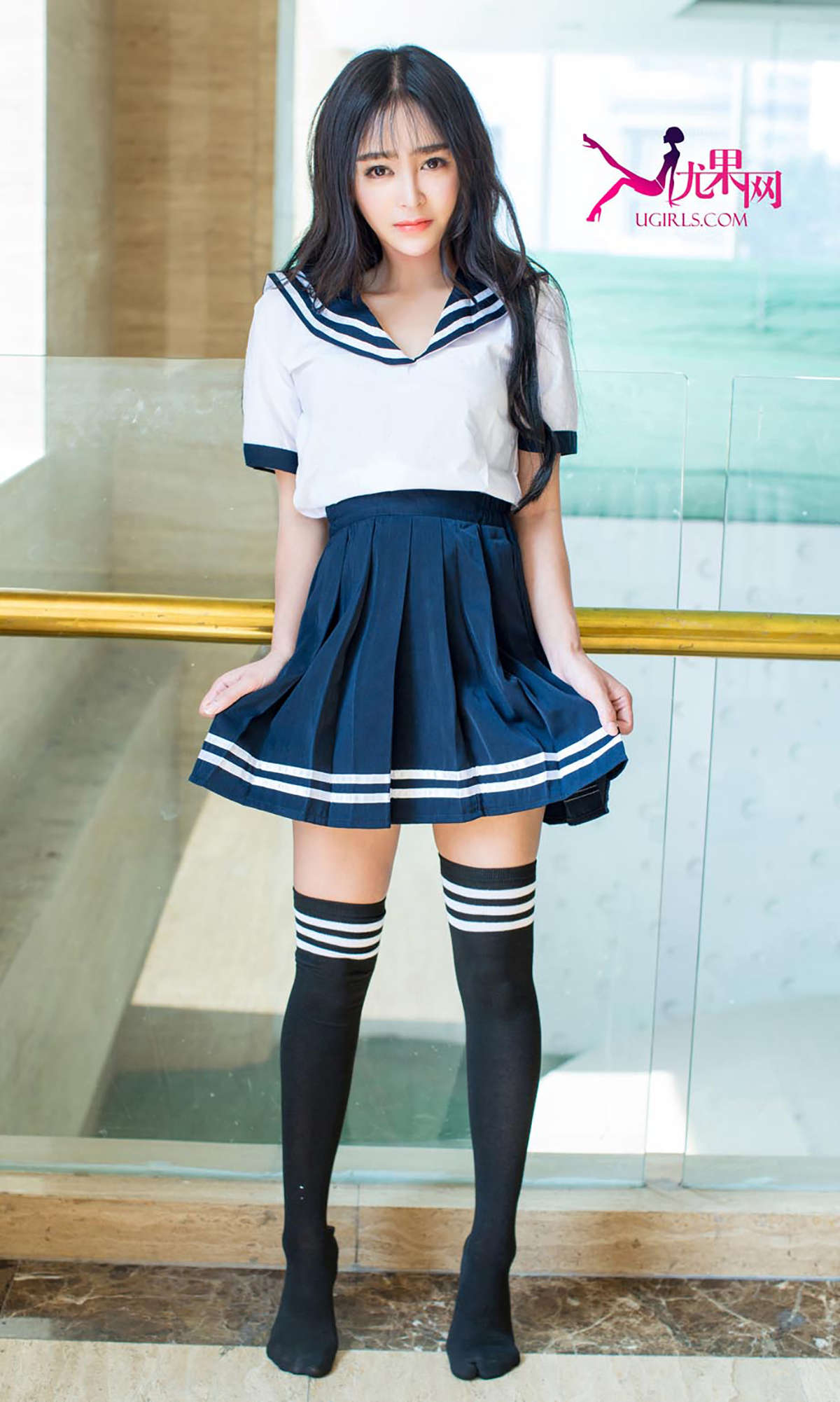 图片[2]-Ugirls爱尤物 NO.255 萱萱 少女的时代-日更街拍