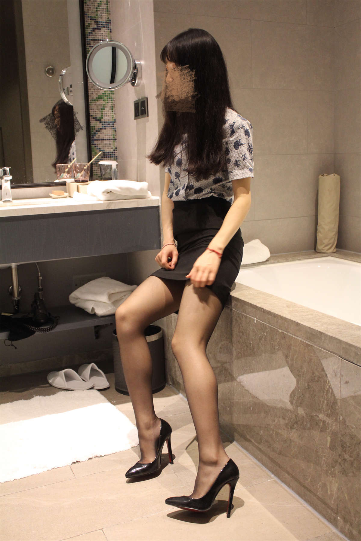 图片[2]-乔依丝joys NO.008 黑丝空姐-日更街拍