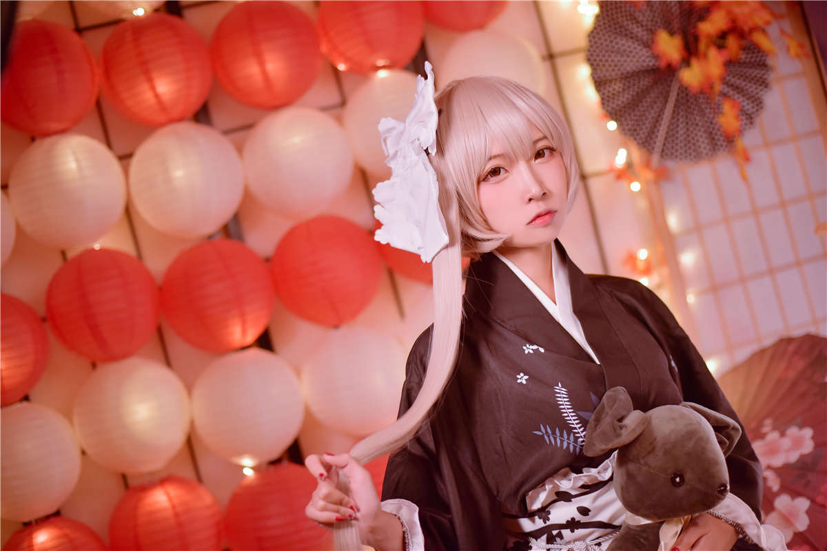 高产型Coser-二佐Nisa  穹妹和服-日更街拍