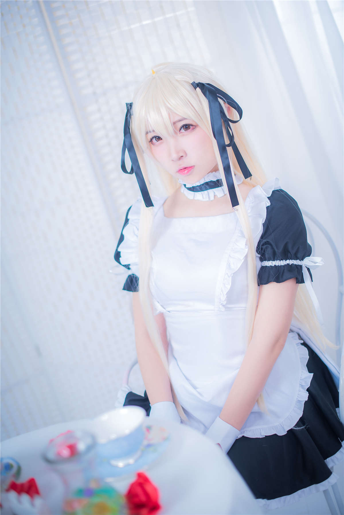 高产型Coser-二佐Nisa  穹妹女仆-日更街拍