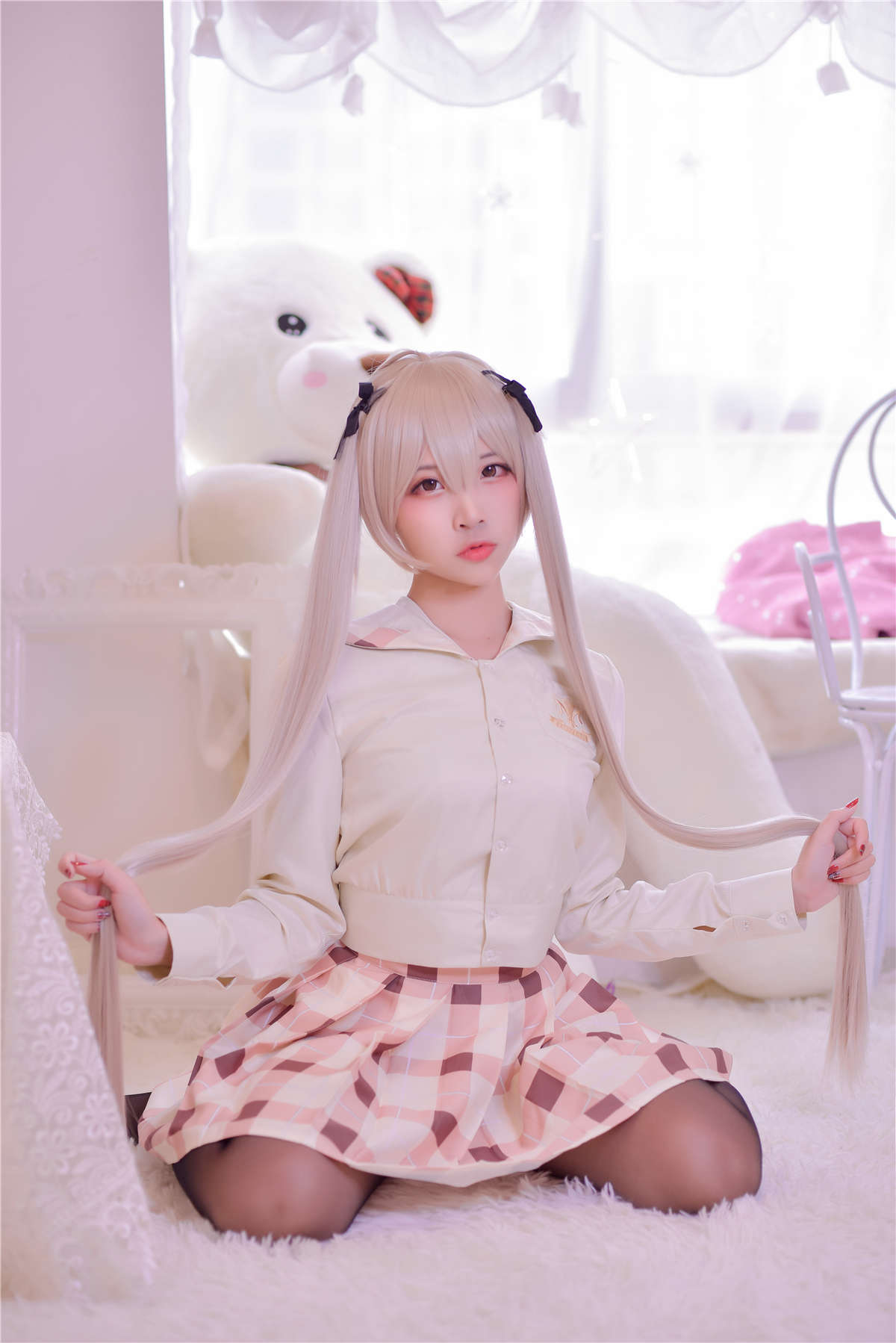 图片[2]-高产型Coser-二佐Nisa  穹妹校服-日更街拍