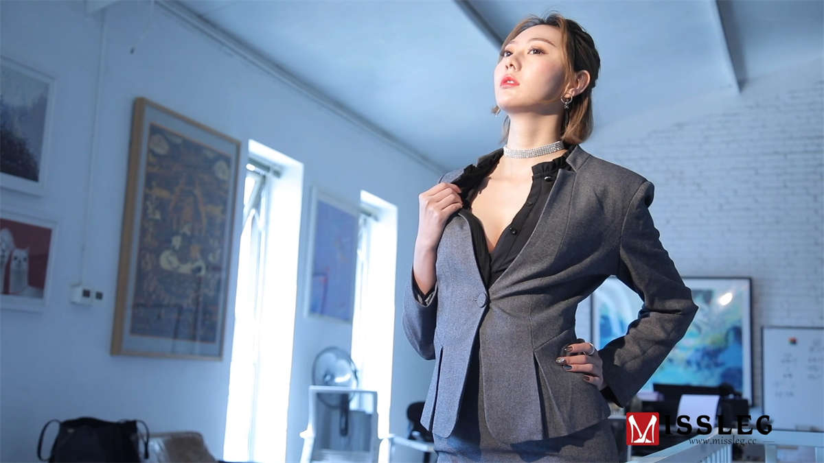 图片[2]-MISSLEG蜜丝 钻石版视频 VF001 艺轩OL-日更街拍