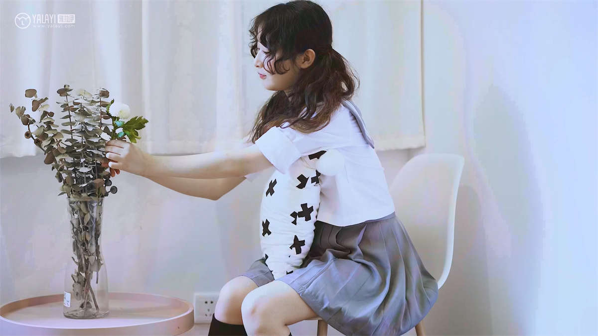 图片[2]-YALAYI雅拉伊视频 2019.08.02 V059 清纯学生妹 西子-日更街拍
