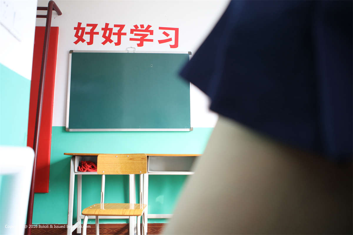 图片[2]-Bololi波萝社 BOL.061 黒黑 学习的校园少女-日更街拍