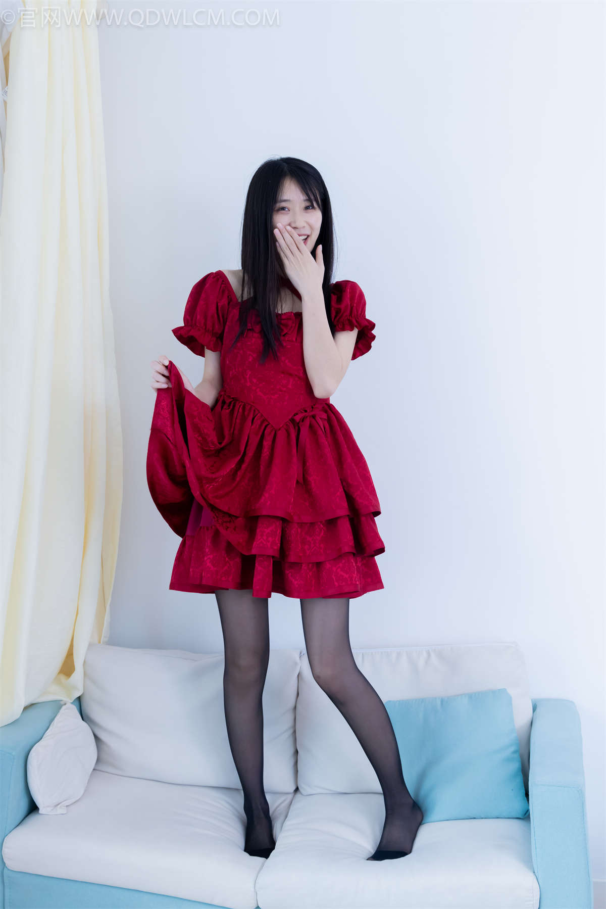 物恋传媒 NO.2012 菜菜-黑色蔷薇-日更街拍