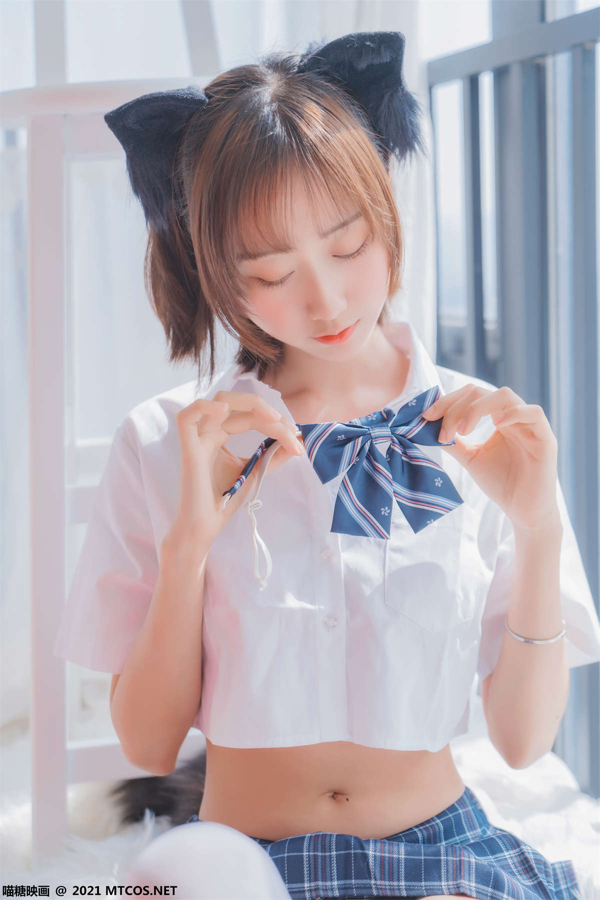 喵糖映画 VOL.436 猫儿少女-日更街拍