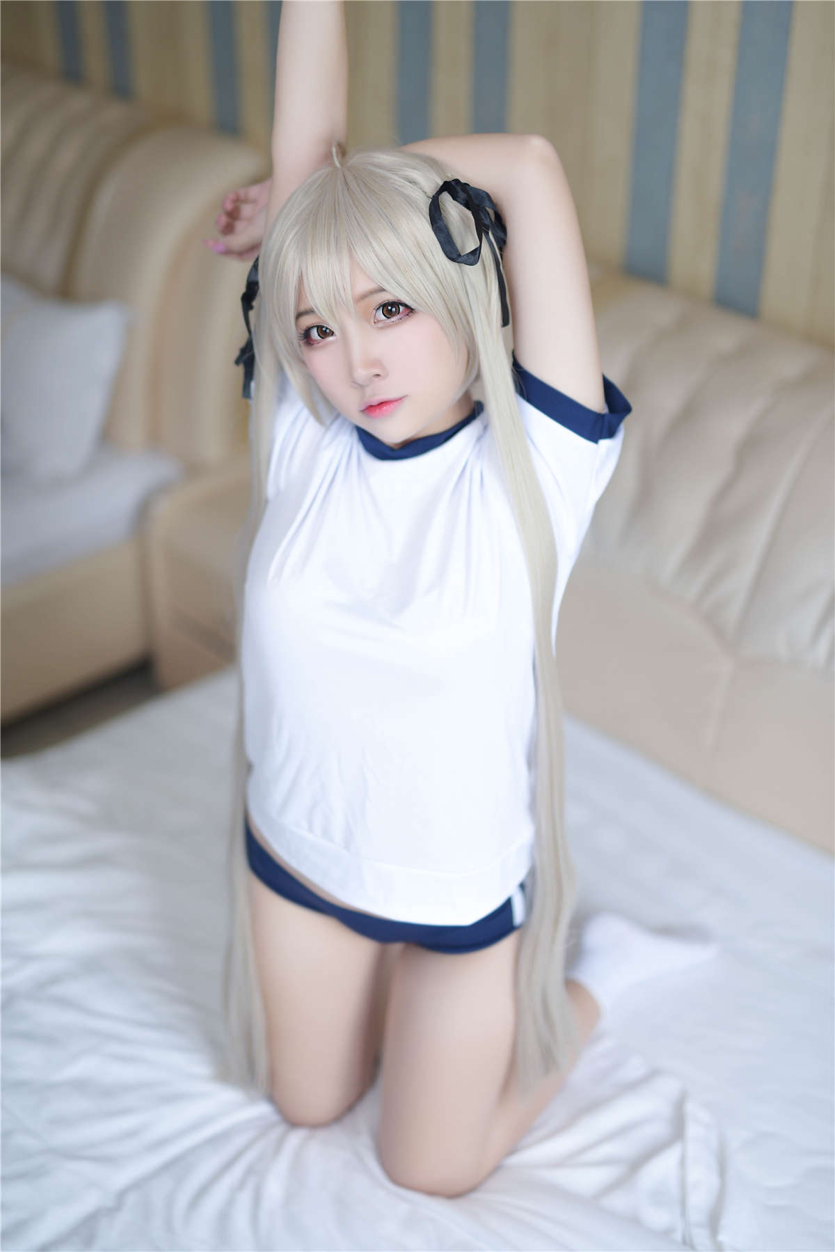 高产型Coser-二佐Nisa  穹妹运动服-日更街拍