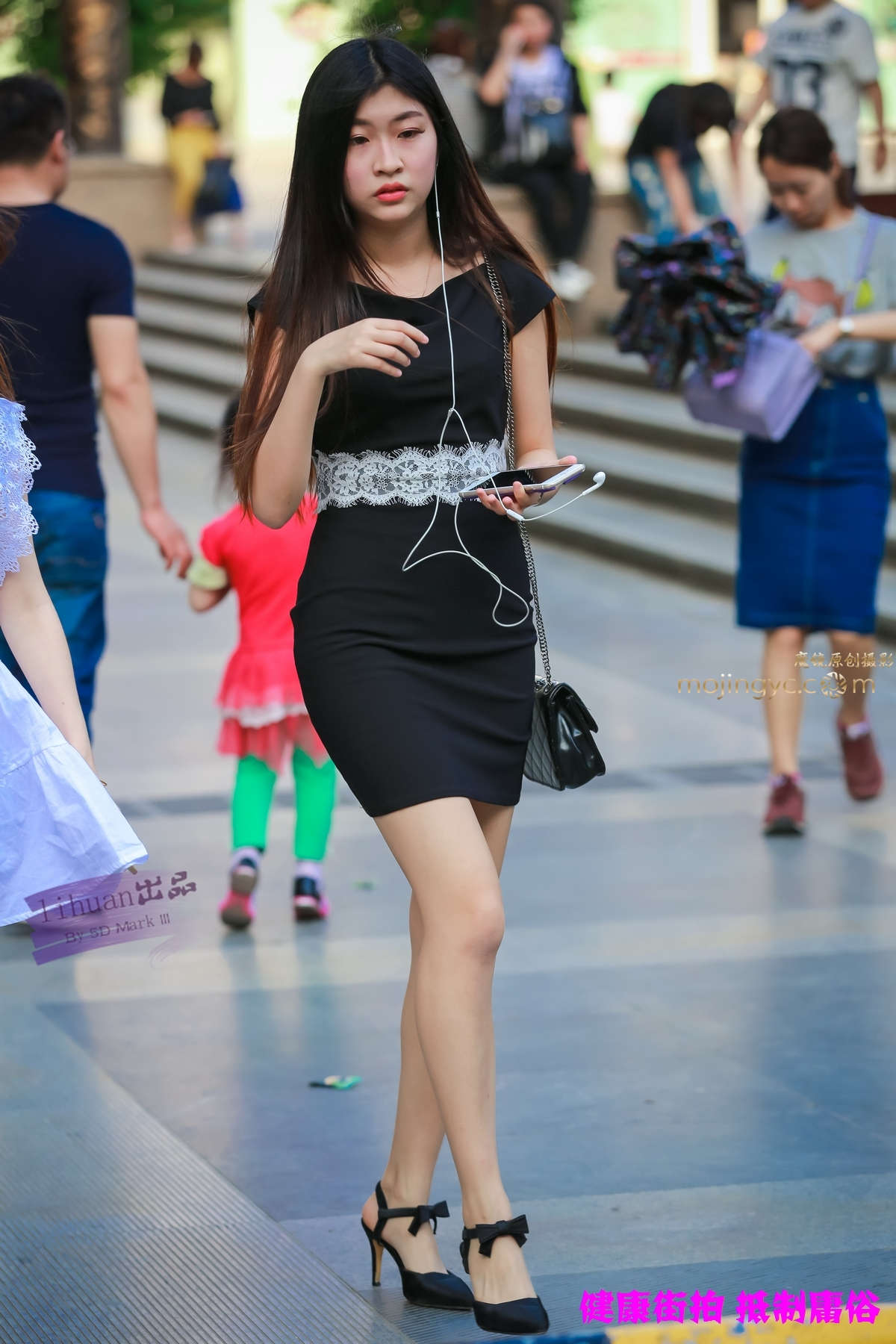 图片[2]-李欢原创-黑色裹身裙，美女（12P）-日更街拍