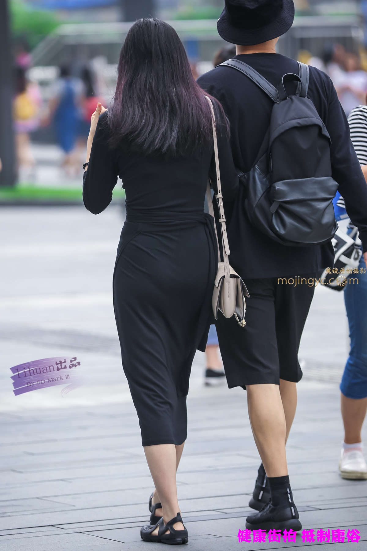 李欢原创-黑色一步裙（10P）-日更街拍