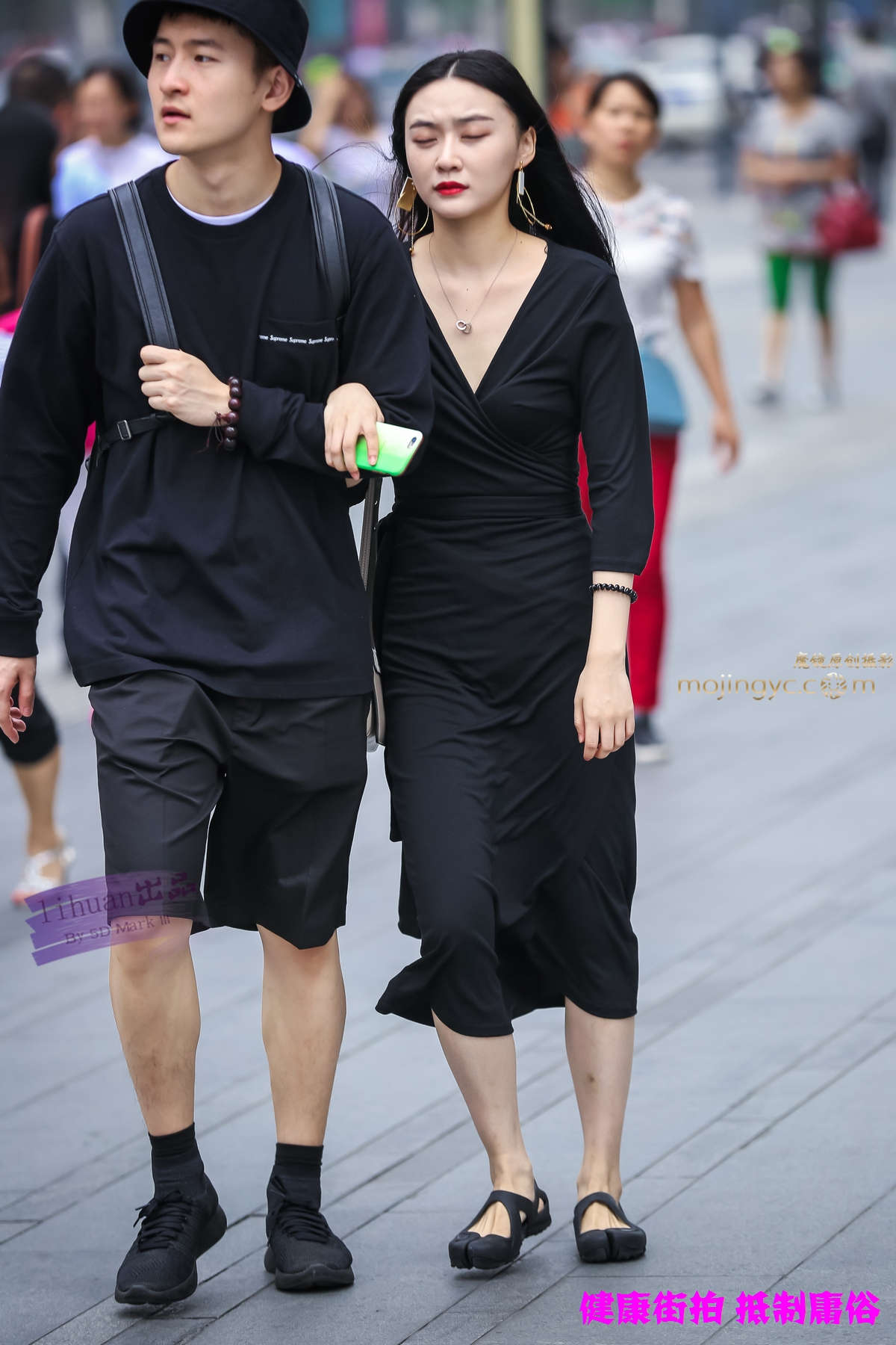 图片[2]-李欢原创-黑色一步裙（10P）-日更街拍