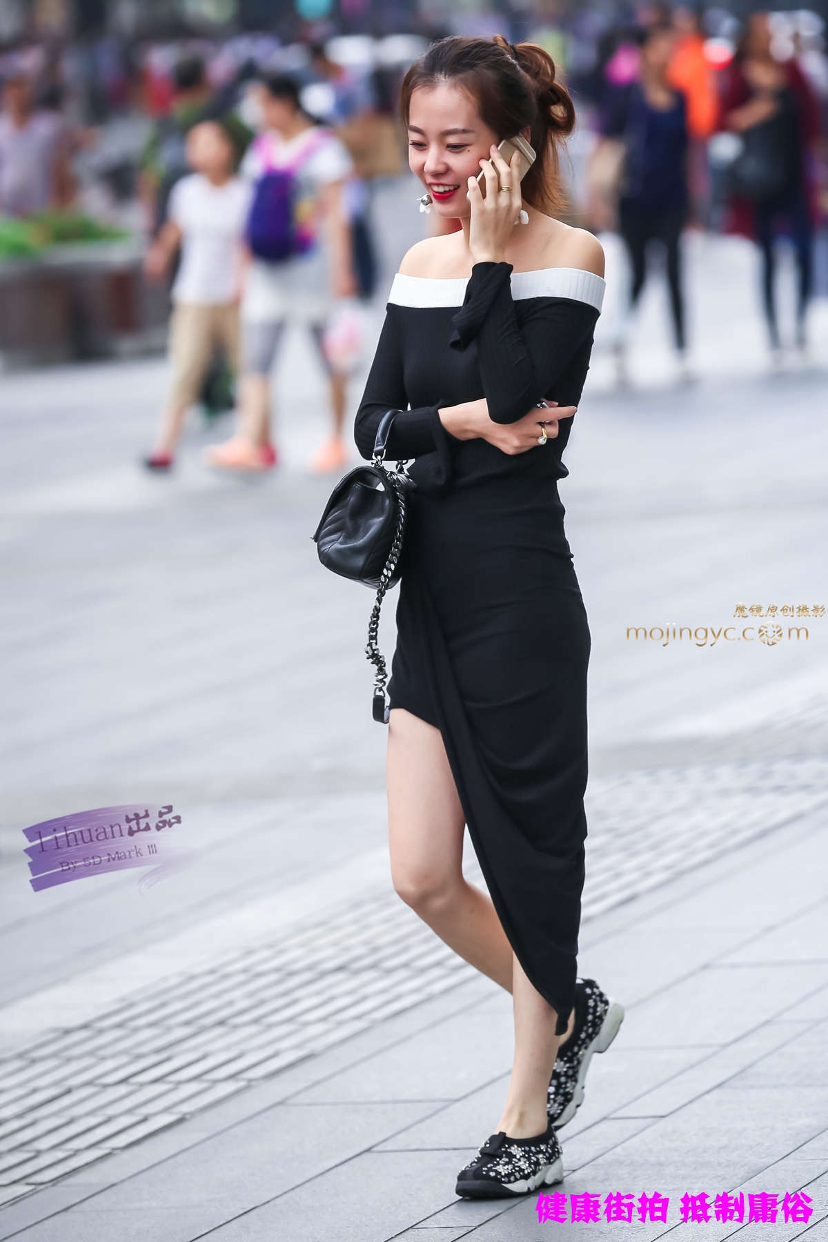 图片[2]-李欢原创-黑色一步裙（14P）-日更街拍