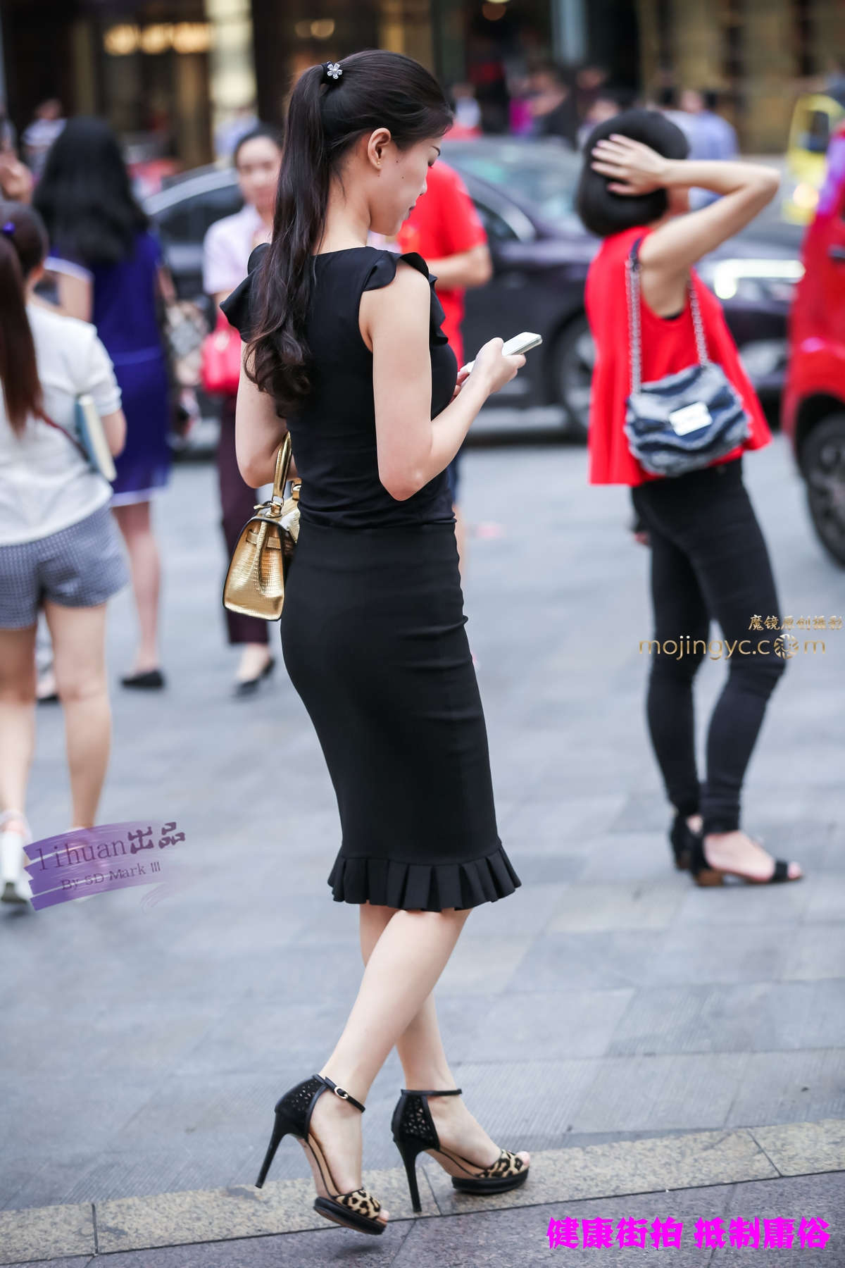 李欢原创-黑色一步裙（19P）-日更街拍