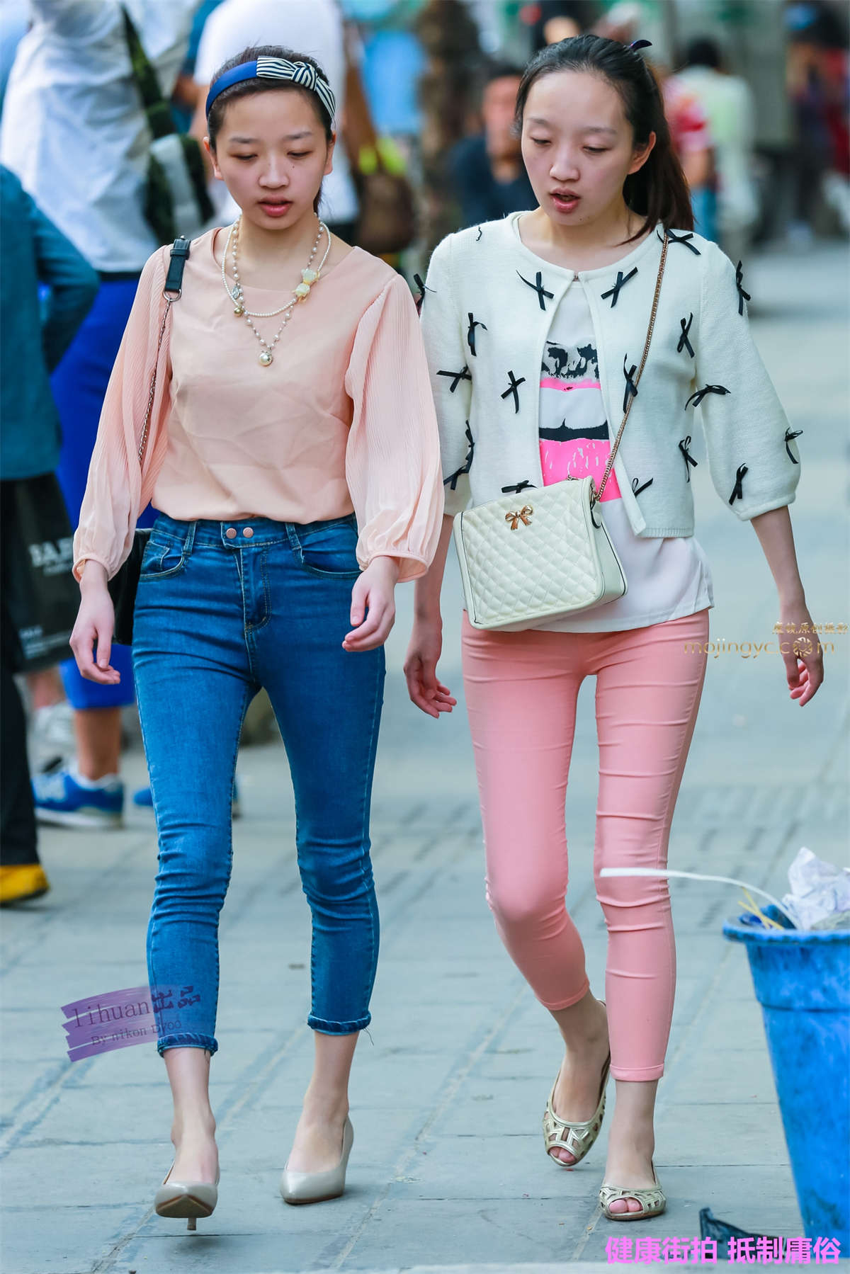 李欢原创-红裤，超翘（18P）-日更街拍