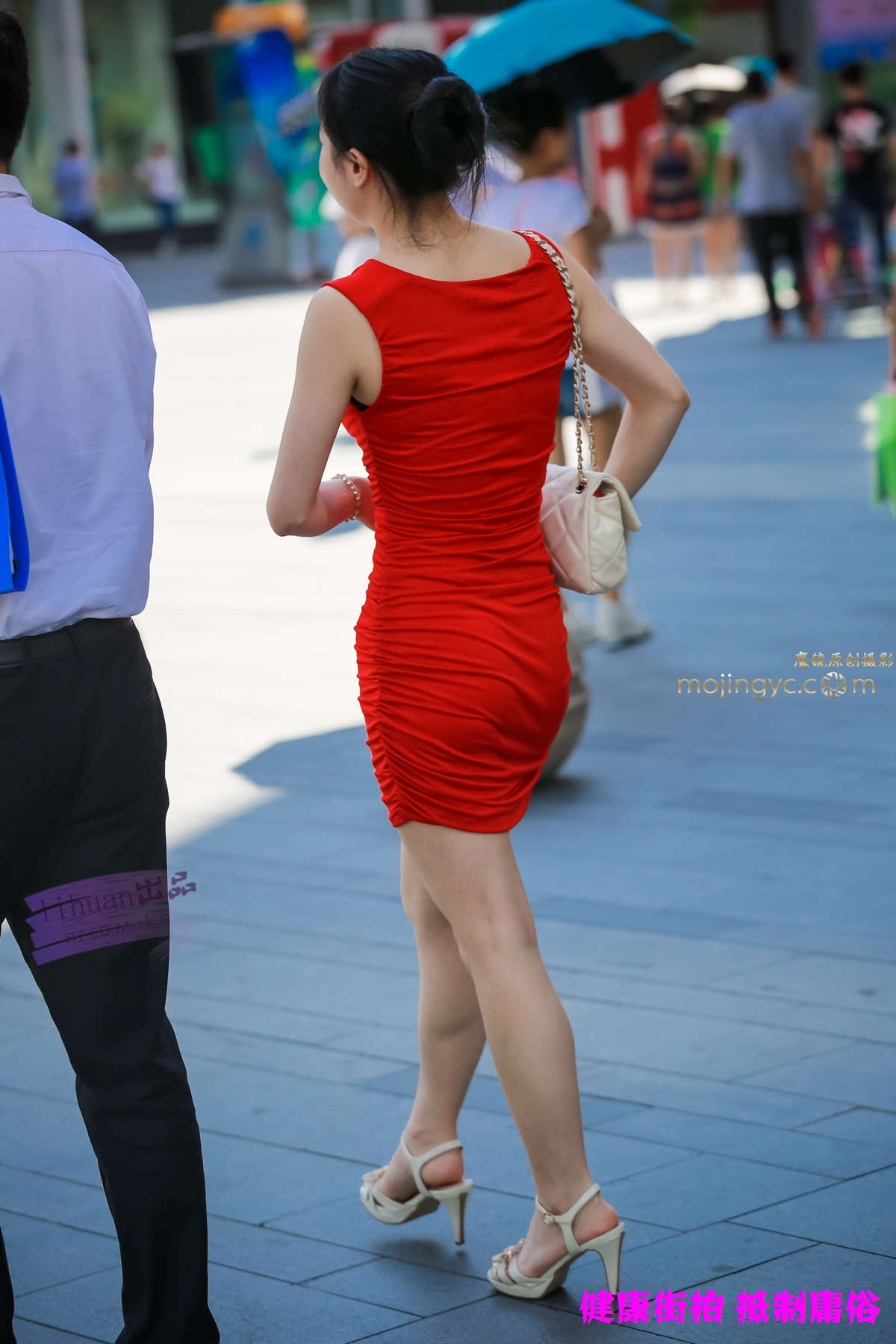 图片[2]-李欢原创-红裙，杨柳腰（14P）-日更街拍