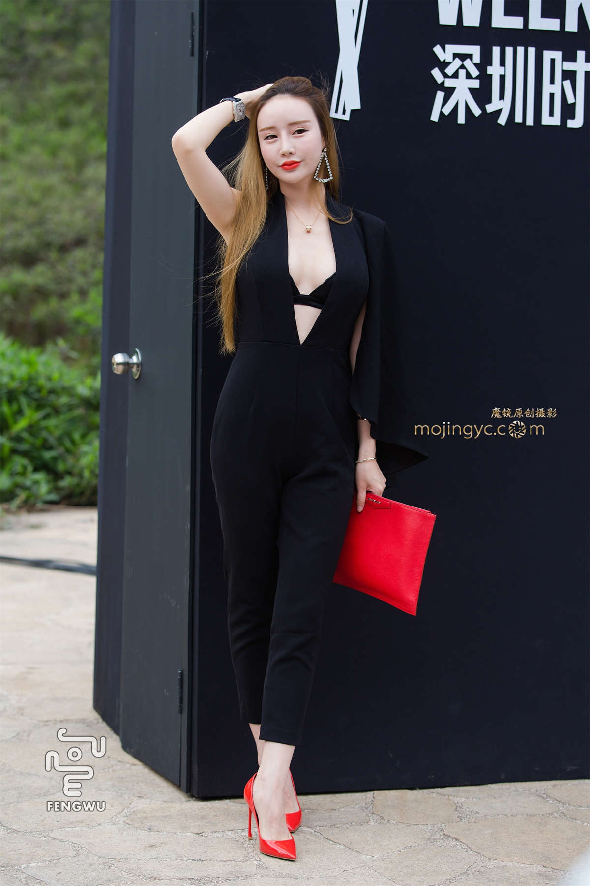 紧身九分裤，高跟（12）-日更街拍