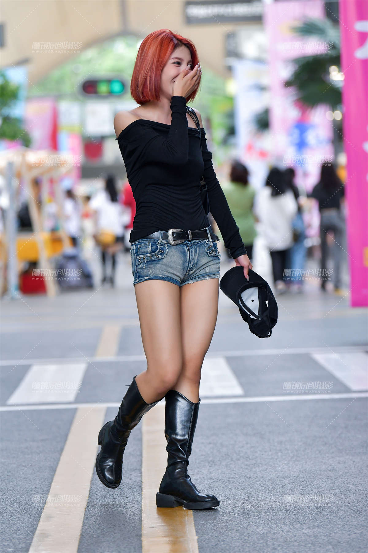 ★高挑气质热裤美女-日更街拍