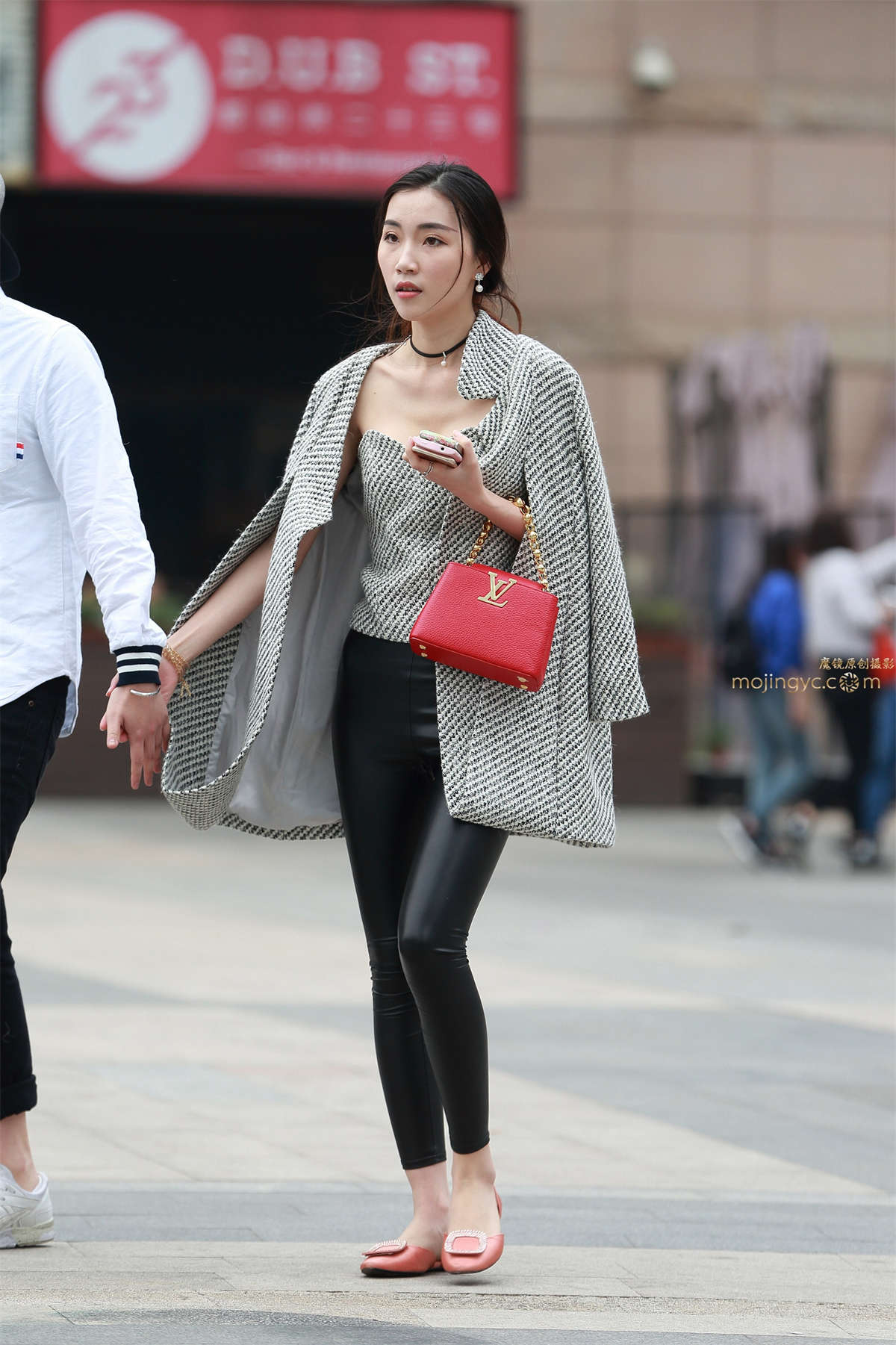 图片[2]-紧身裤，平底鞋-日更街拍