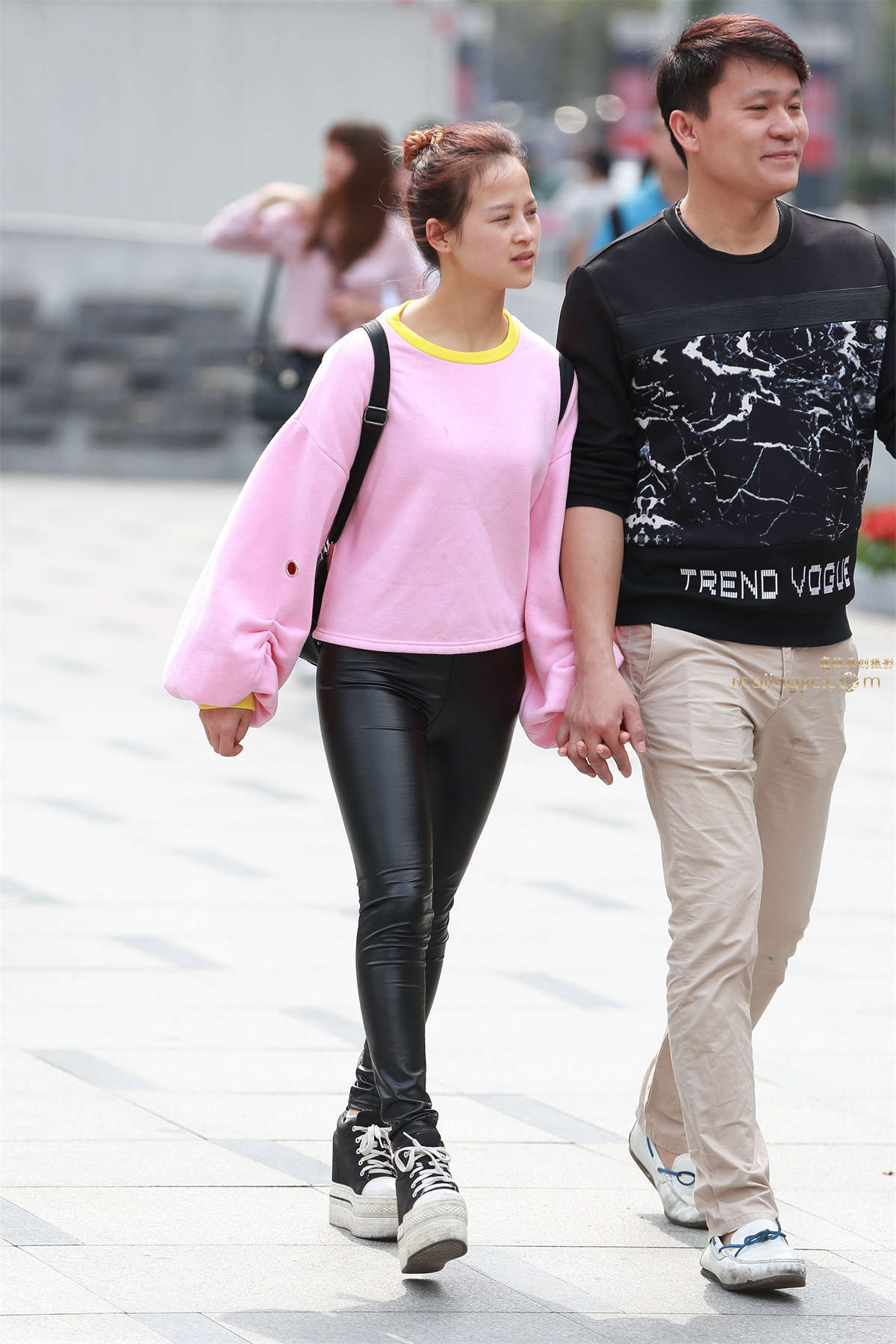 紧身裤，运动鞋（8）-日更街拍