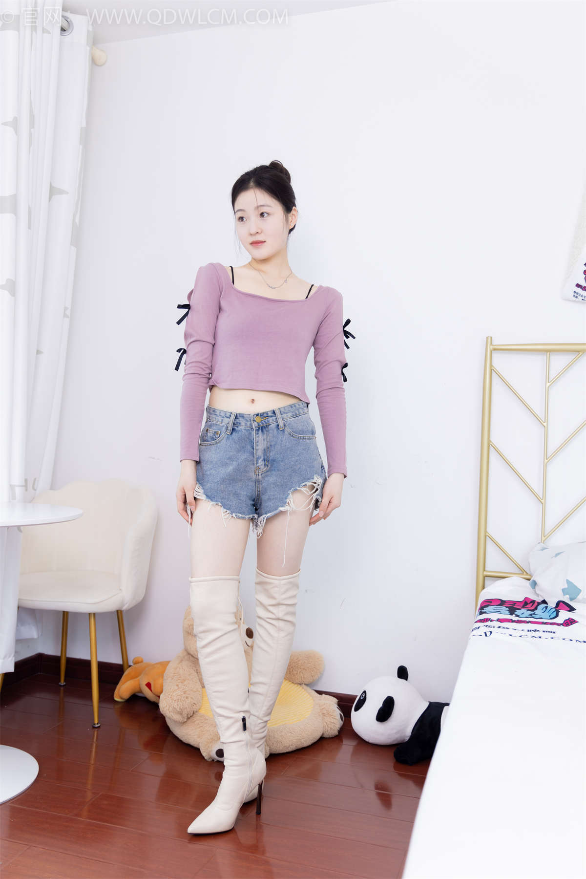 图片[2]-物恋传媒 NO.1871 青柠-紫色的兔子-日更街拍