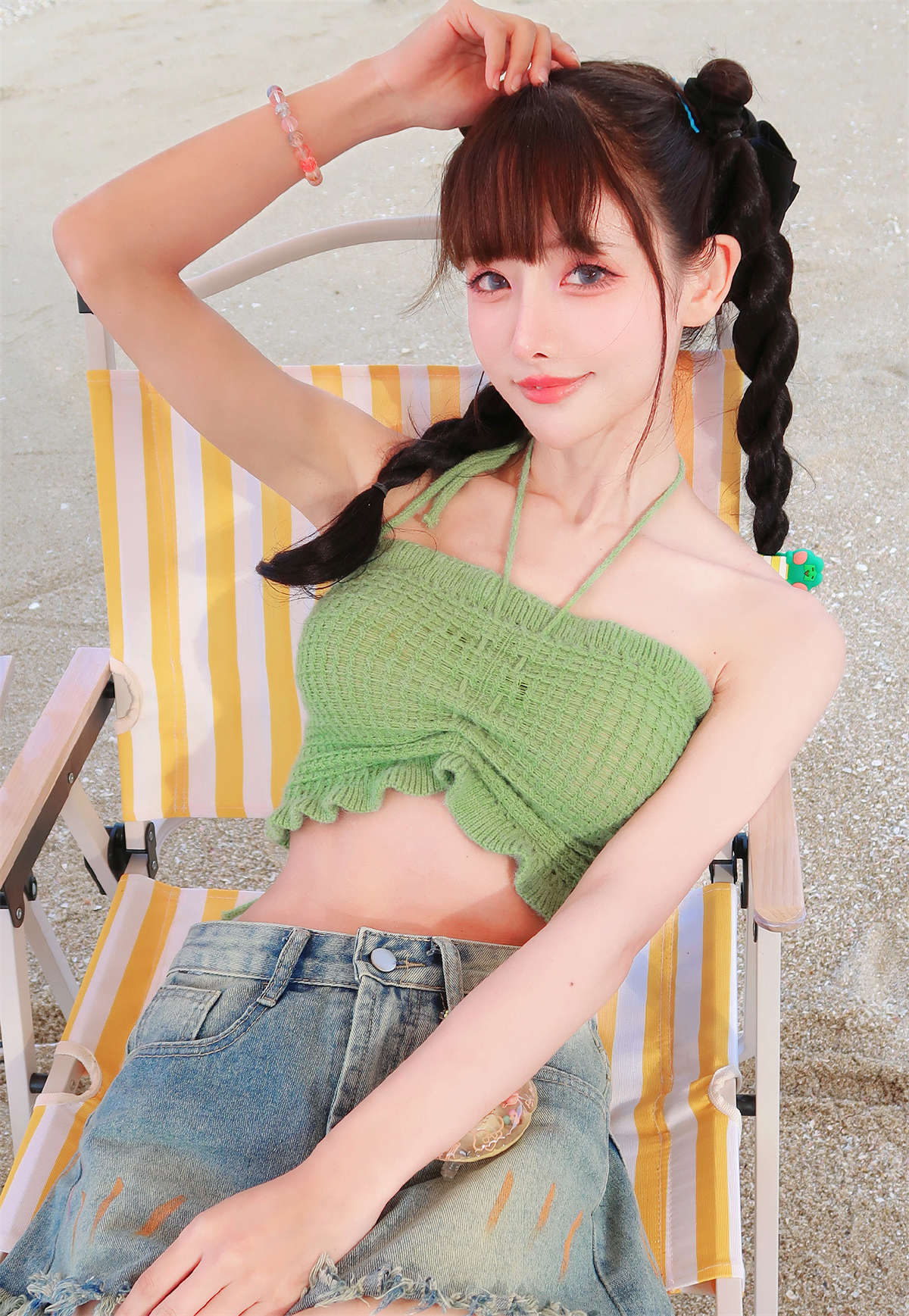 图片[2]-紫氯氯 No.013 蓝色假期-日更街拍