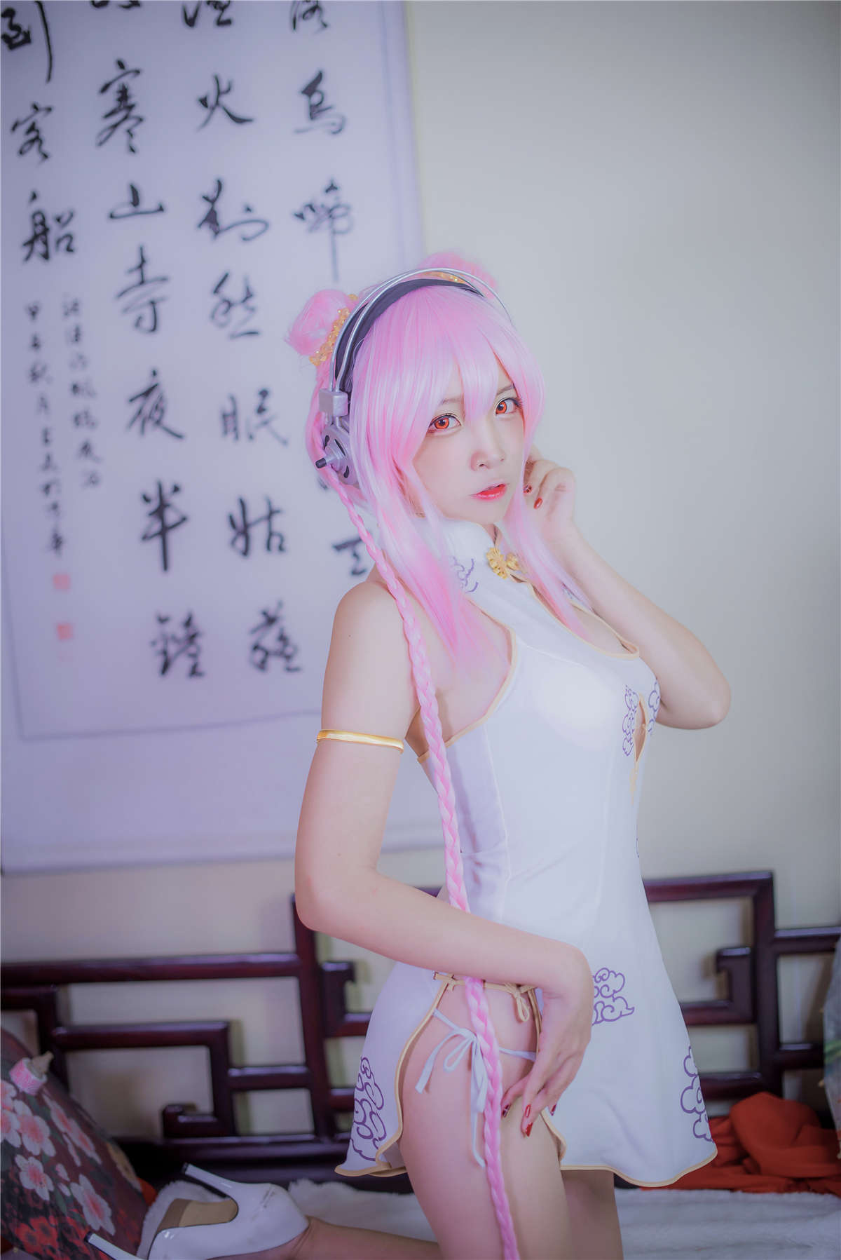 高产型Coser-二佐Nisa  索尼子旗袍-日更街拍