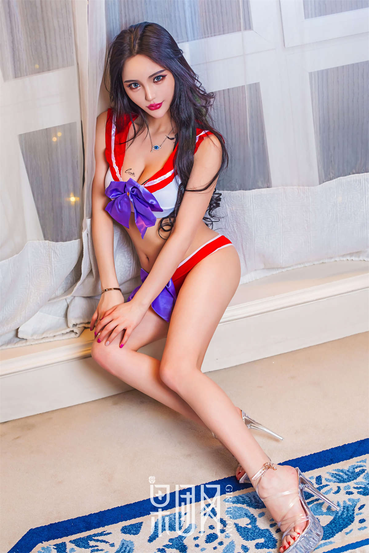 Girlt果团网 NO.066 兔女郎花斑豹水手服陈雅漫-日更街拍