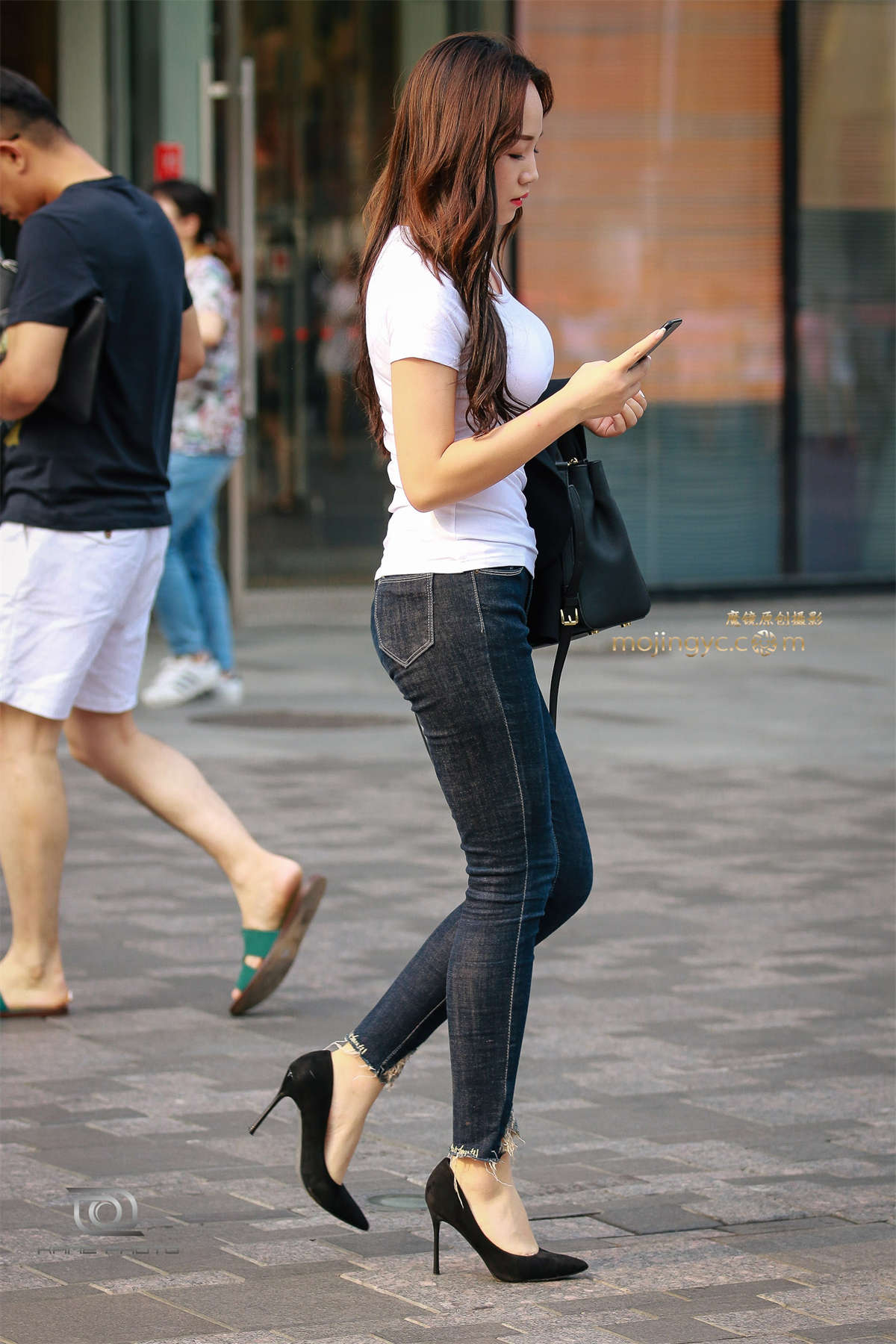 图片[2]-气质牛仔短衫-日更街拍