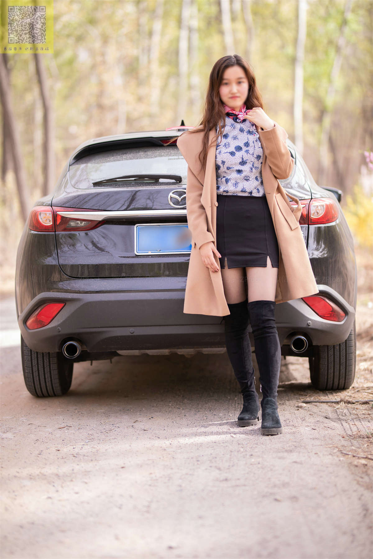 图片[2]-LSS山茶摄影 NO.327 车模乐乐Z-日更街拍