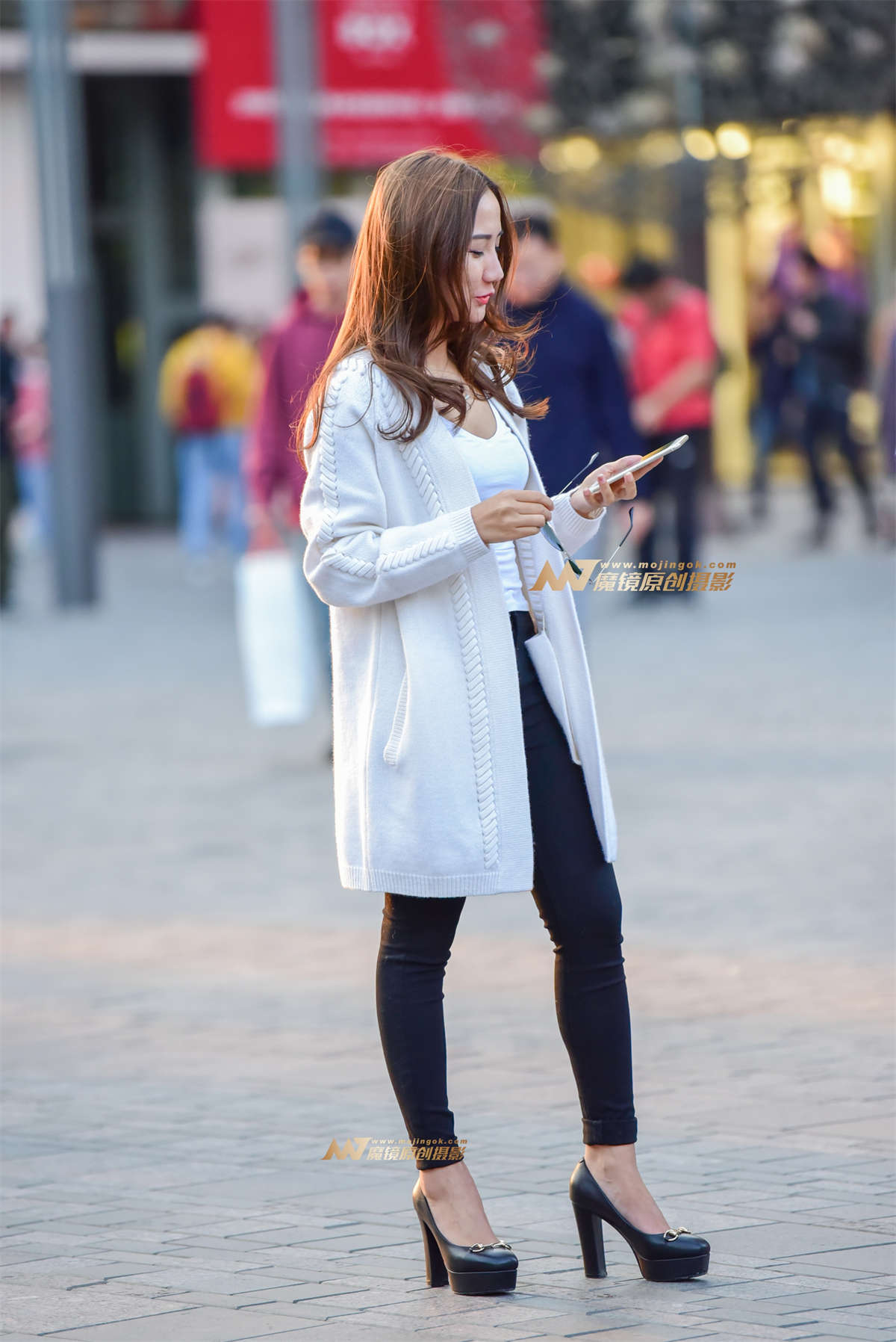 图片[2]-时尚针织衫 恨天高女郎-日更街拍