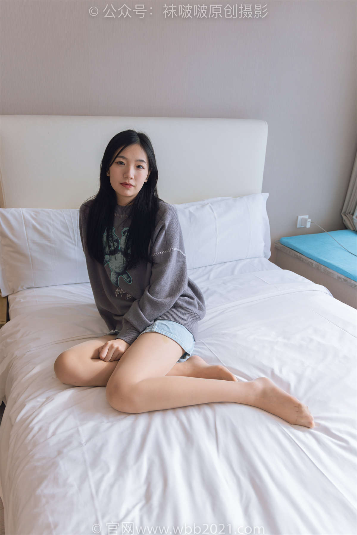 袜啵啵 No.354 小甜豆-运动鞋、肉丝（脚尖加固款）花絮版-日更街拍