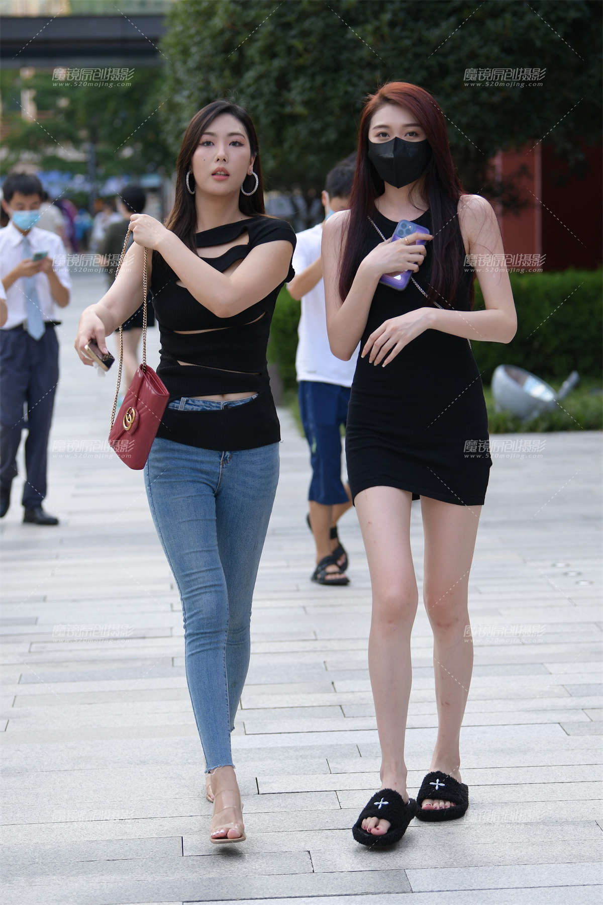 好美哒一对好闺蜜-日更街拍