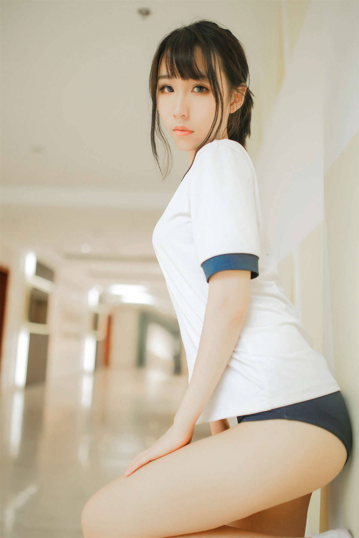 图片[2]-风之领域 NO.102 体操服JK少女-日更街拍