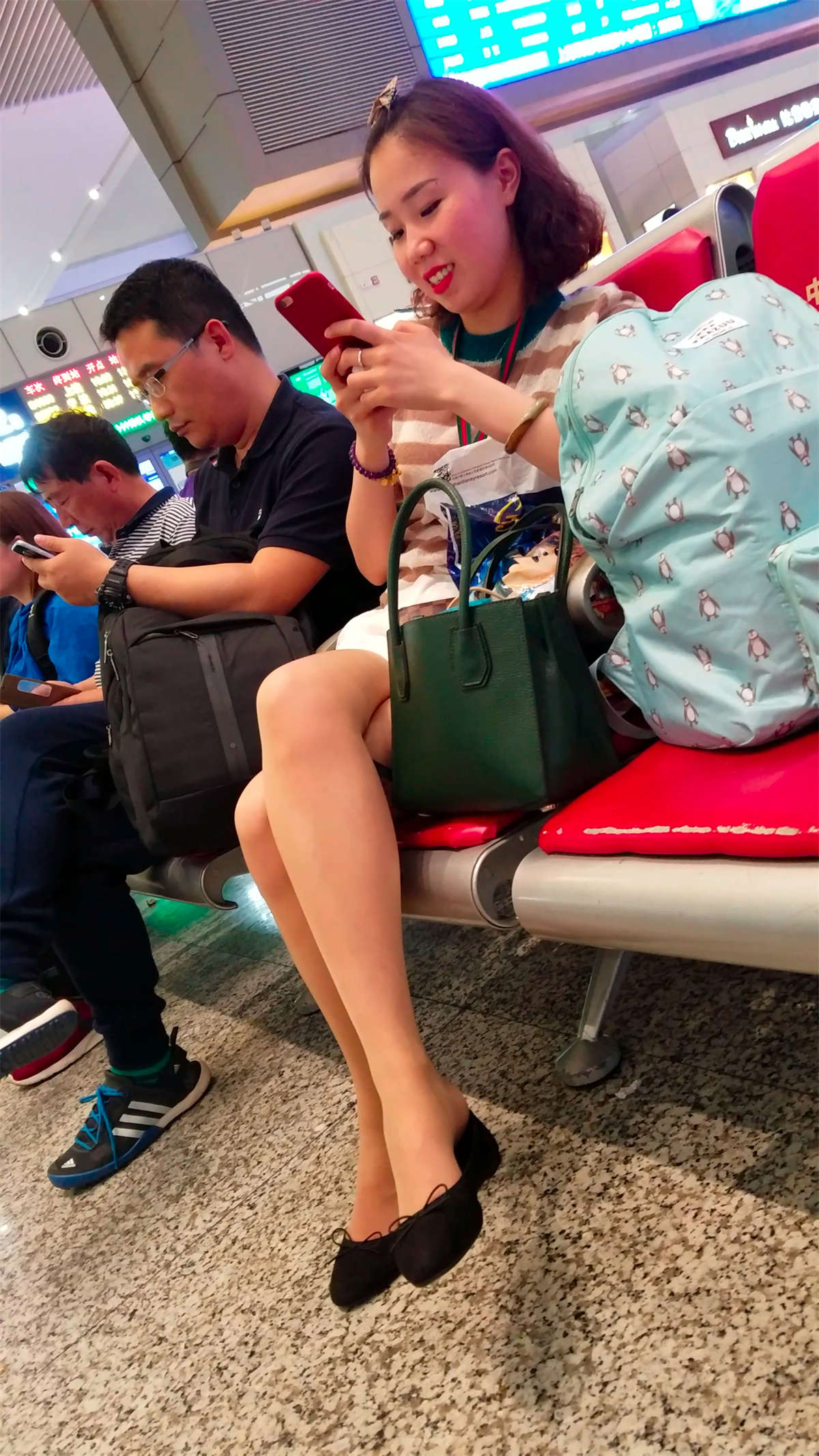 图片[2]-[4K高清视频]街拍条纹连衣裙肉丝美妇-日更街拍