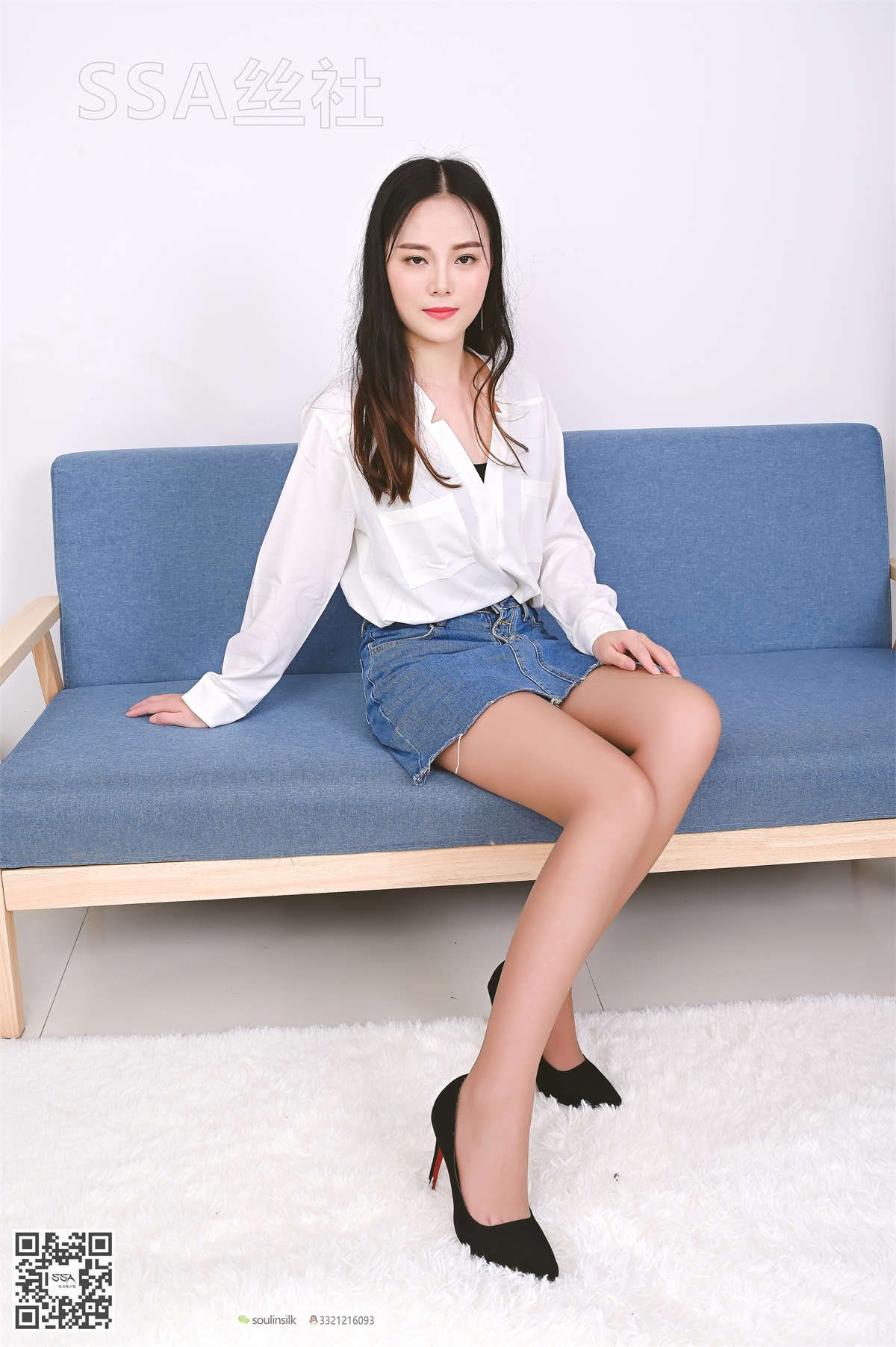 图片[2]-SSA丝社 NO.128 晓晓 35码丝袜脚-日更街拍