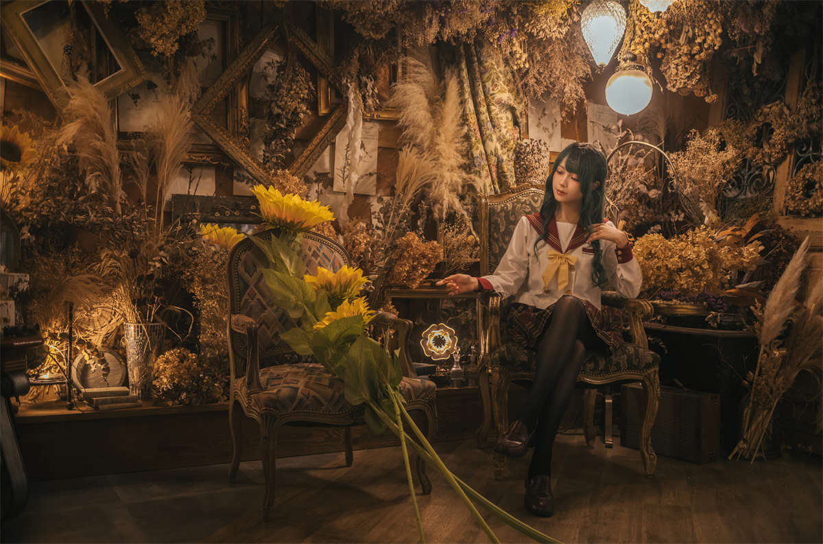 图片[2]-Ely_eee(ElyEE子) Kazami Yuuka ~ Uniform 幽香制服-日更街拍